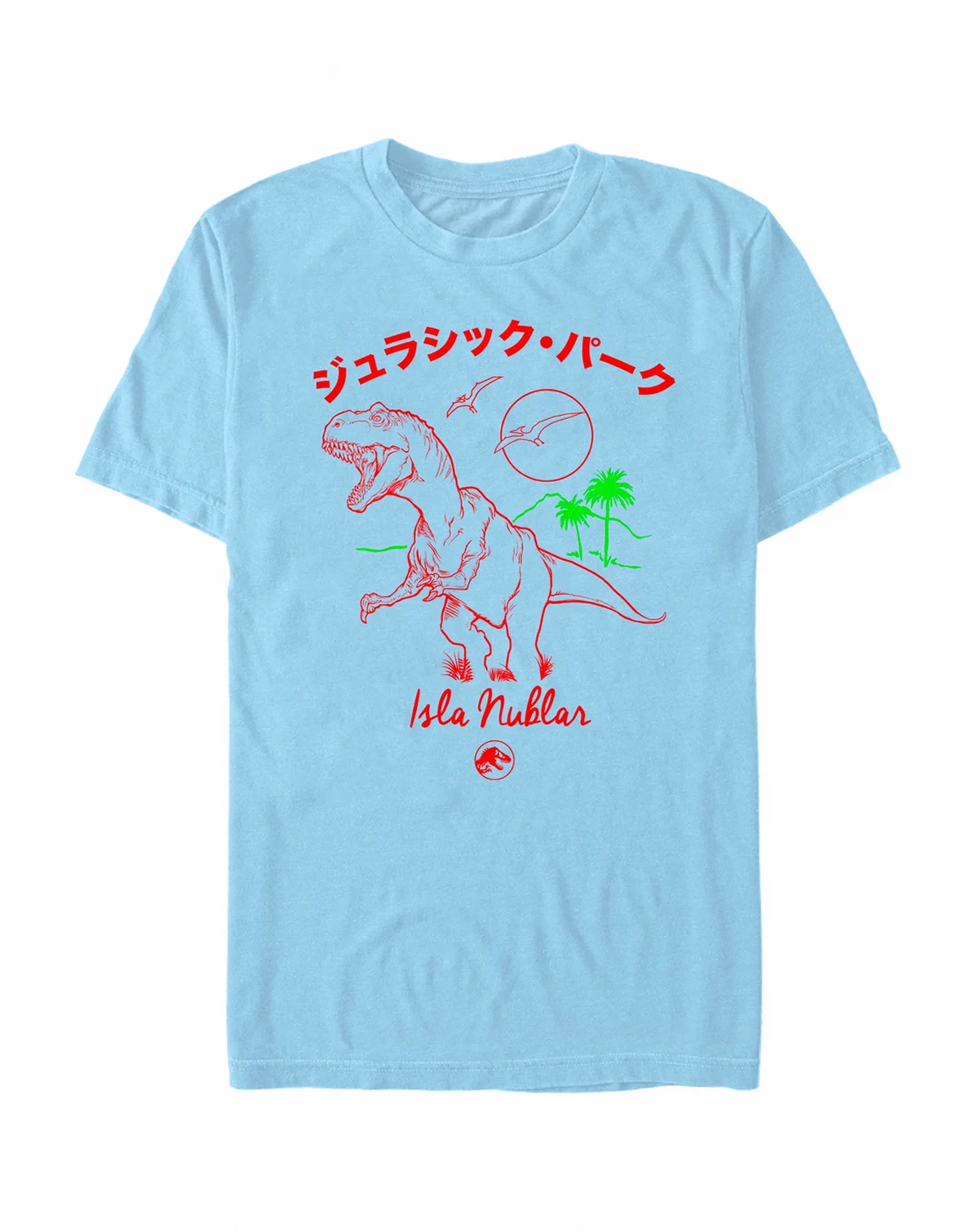 Jurassic Park Men's Kanji Isla Nublar Short Sleeve T-Shirt