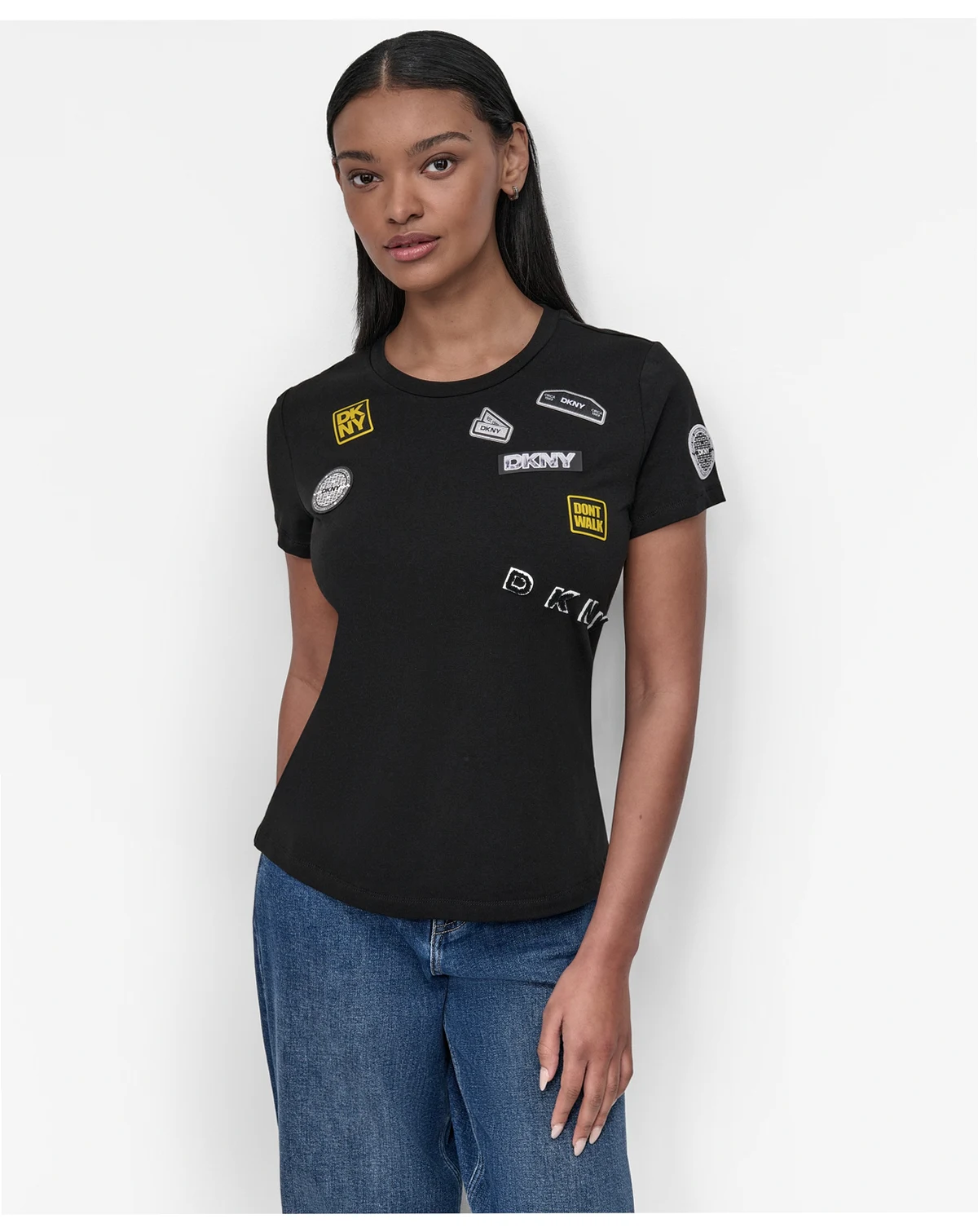 Women's Pins And Patches Crewneck T-Shirt