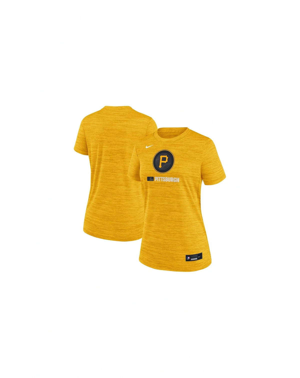 Women's Gold Pittsburgh Pirates Authentic Collection City Connect Velocity Performance T-Shirt