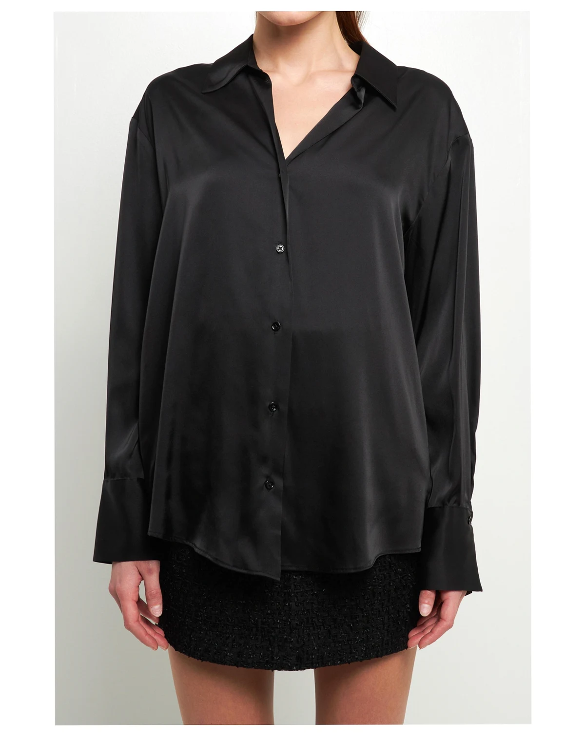 Women's Silky Button up Top