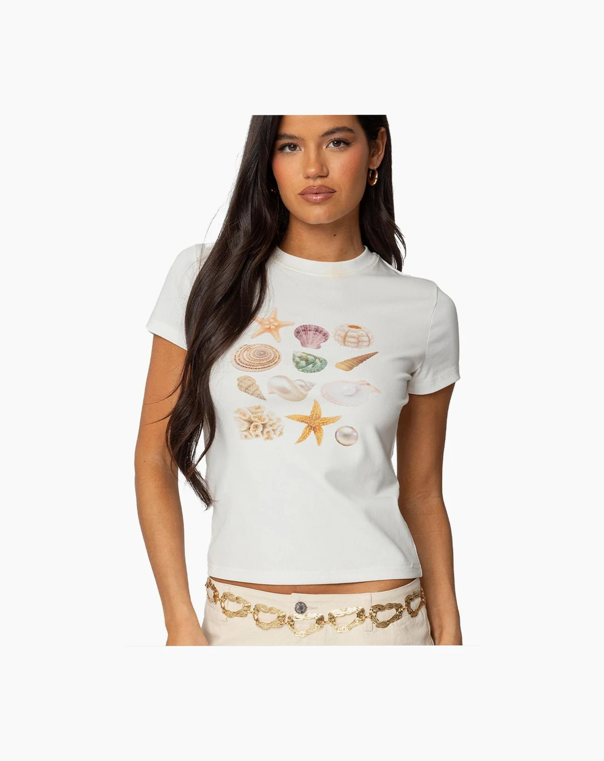 Women's Seashells Graphic T Shirt