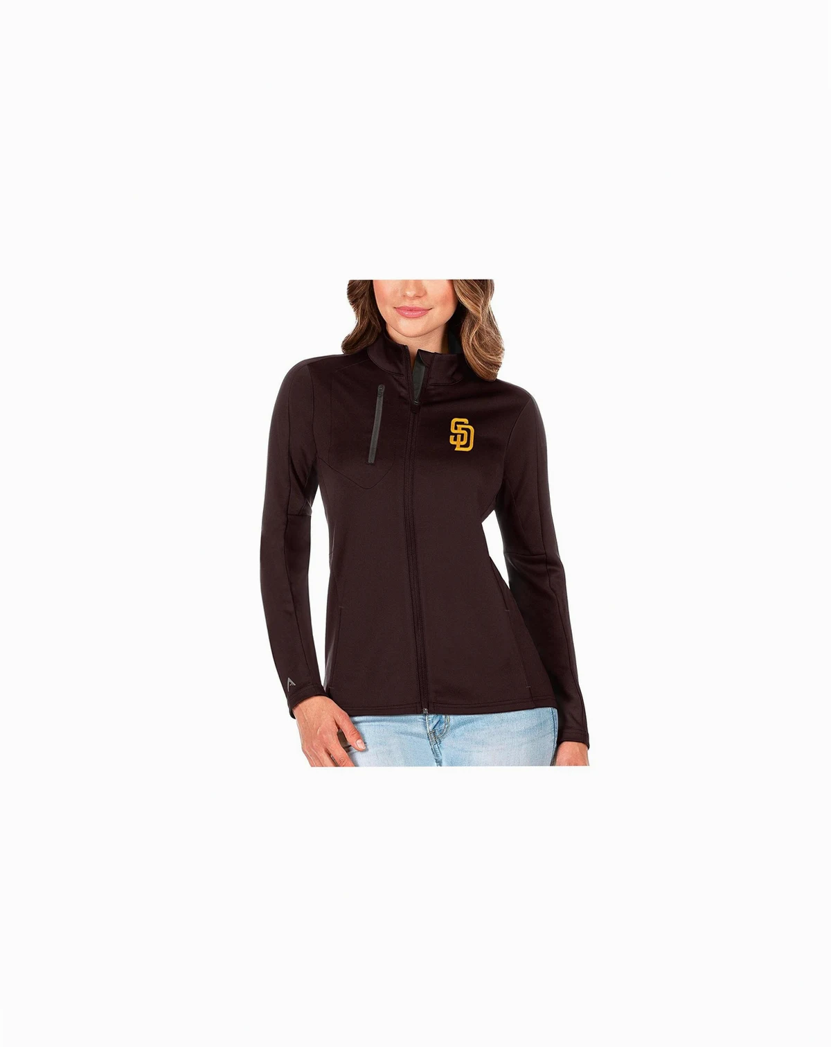 Women's Brown/Charcoal San Diego Padres Generation Full-Zip Jacket