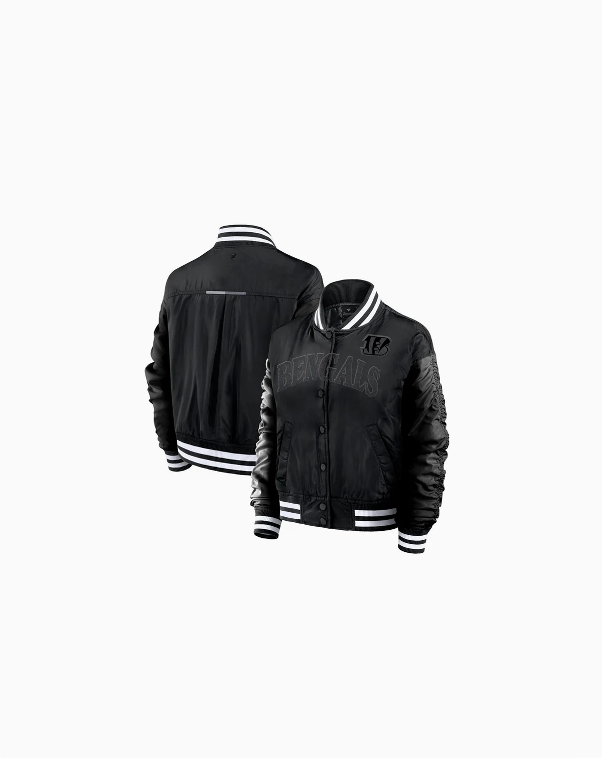 Women's Black Cincinnati Bengals Elements Wave Full-Snap Jacket