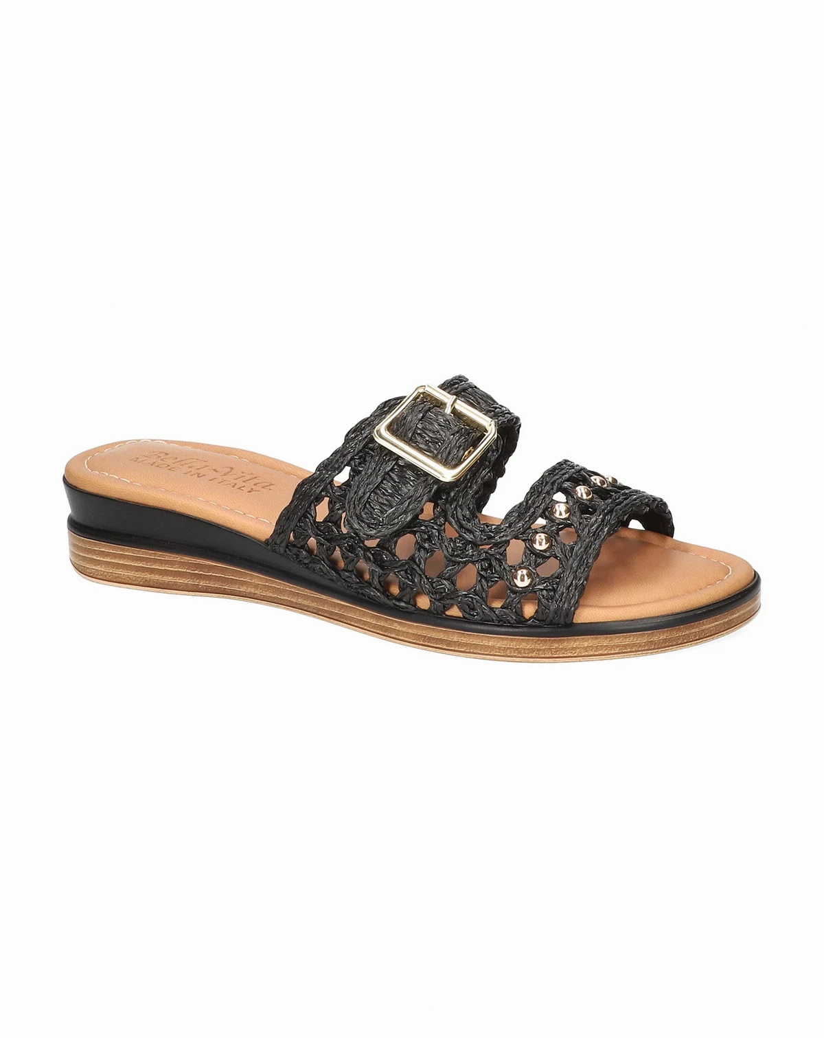 Women's Bar-Italy Slip-On Wedge Sandals