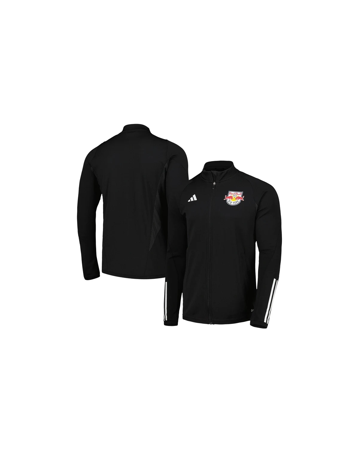 Men's Black New York Red Bulls 2023 On-Field AEROREADY Full-Zip Training Top