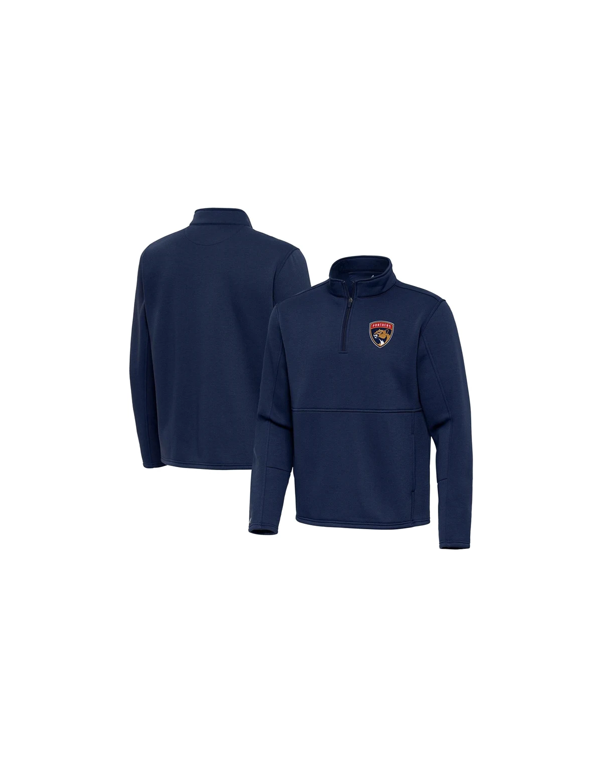 Men's Navy Florida Panthers Twist Quarter-Zip Pullover Jacket