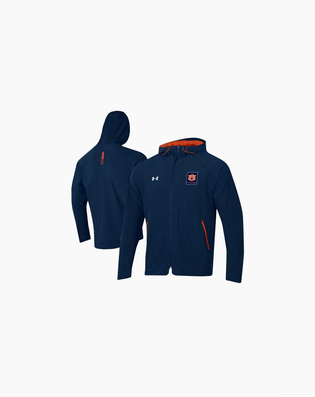 Men's Navy Auburn Tigers Unstoppable Raglan Full-Zip Jacket