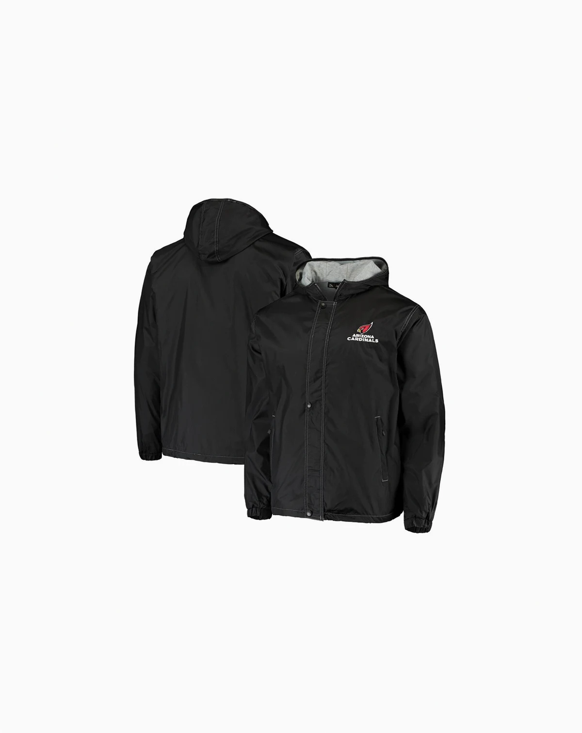 Men's Black Arizona Cardinals Logo Legacy Stadium Full-Zip Jacket