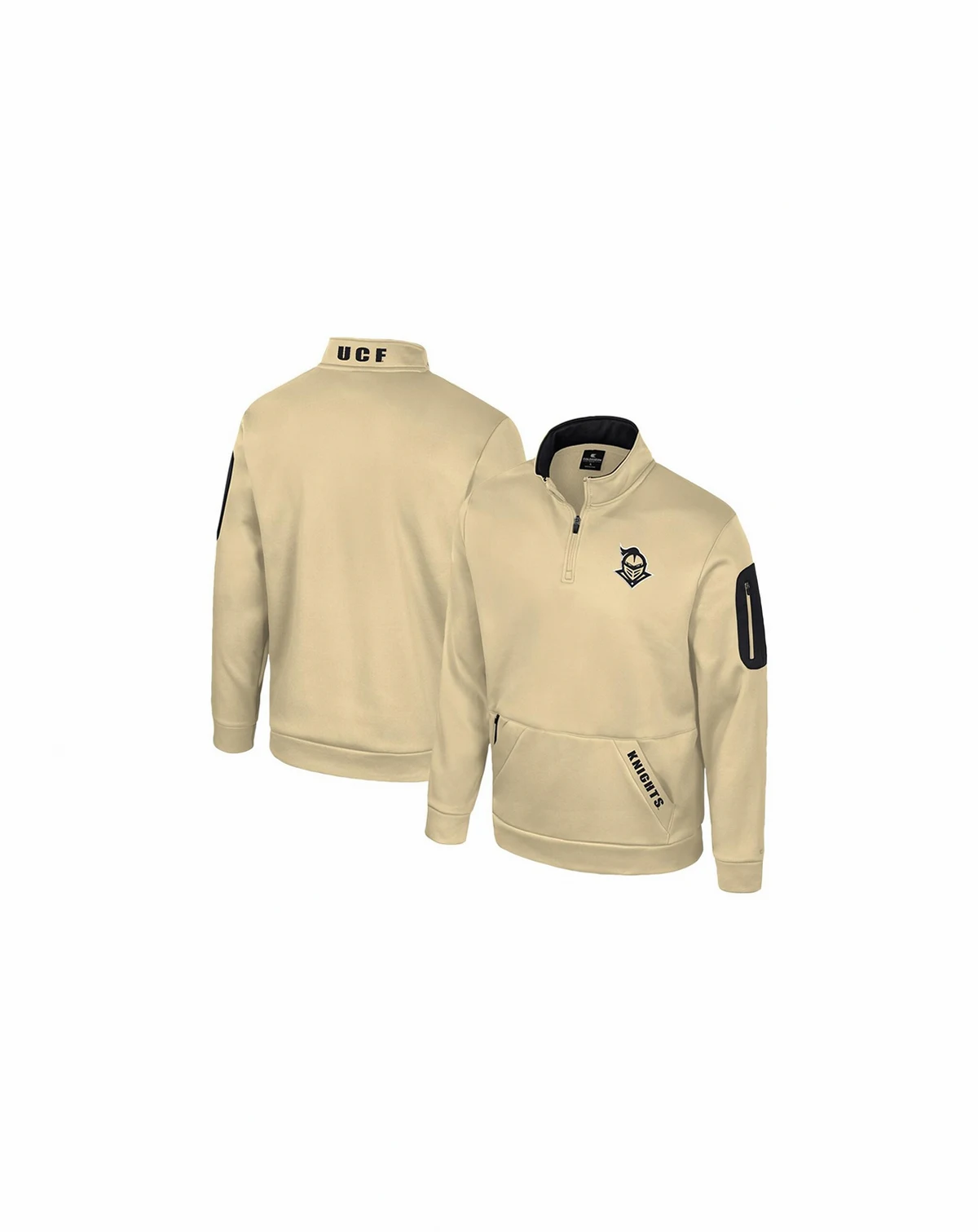 Men's Gold UCF Knights Mainframe Quarter-Zip Fleece Jacket