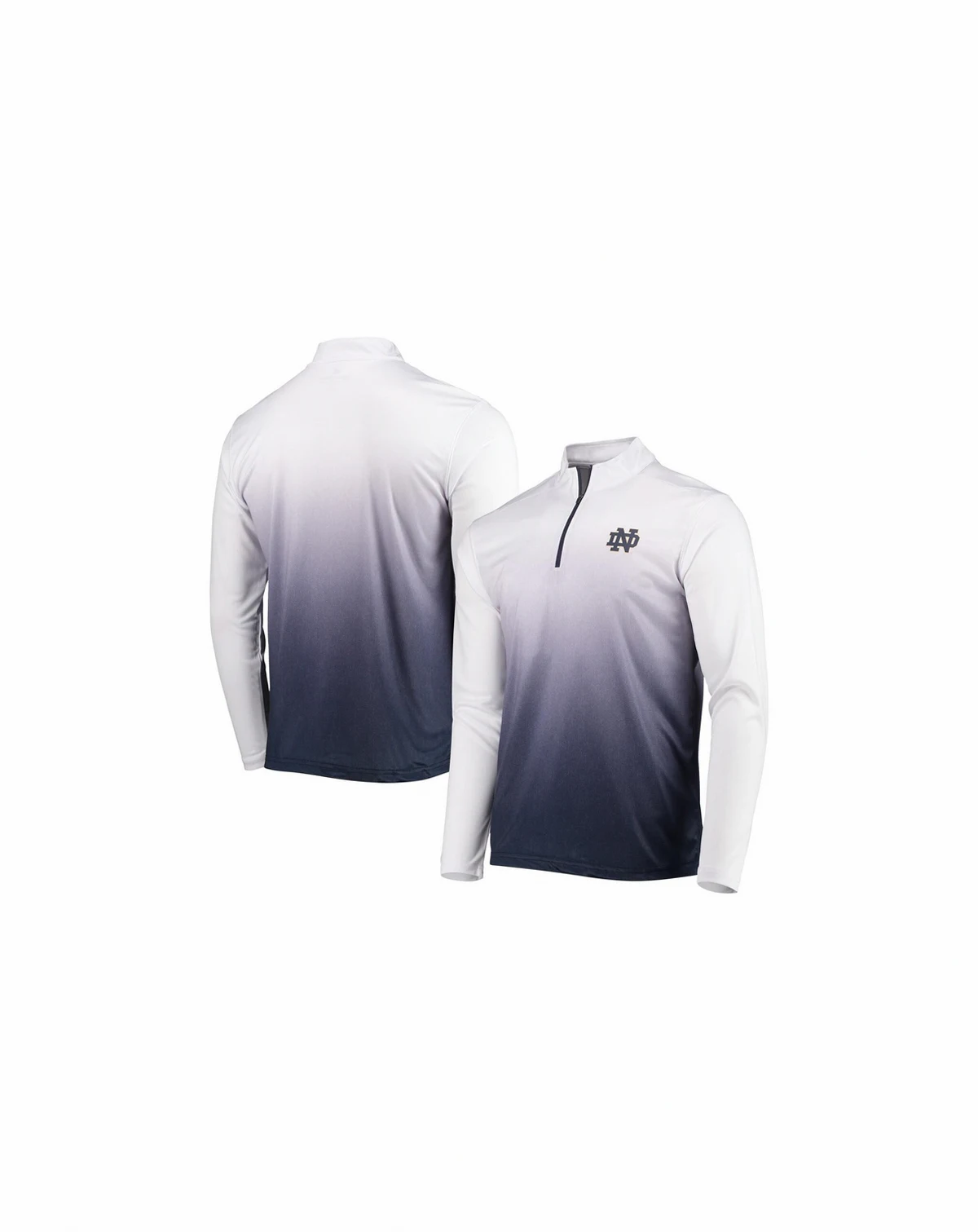 Men's Navy Notre Dame Fighting Irish Team Magic Quarter-Zip Jacket