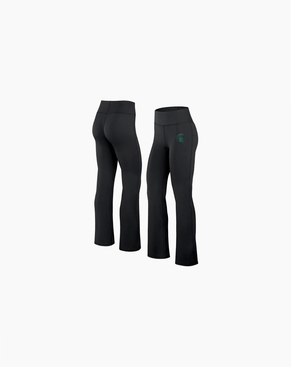 Women's Black Michigan State Spartans Training Camp Maxed Out Flare Leggings