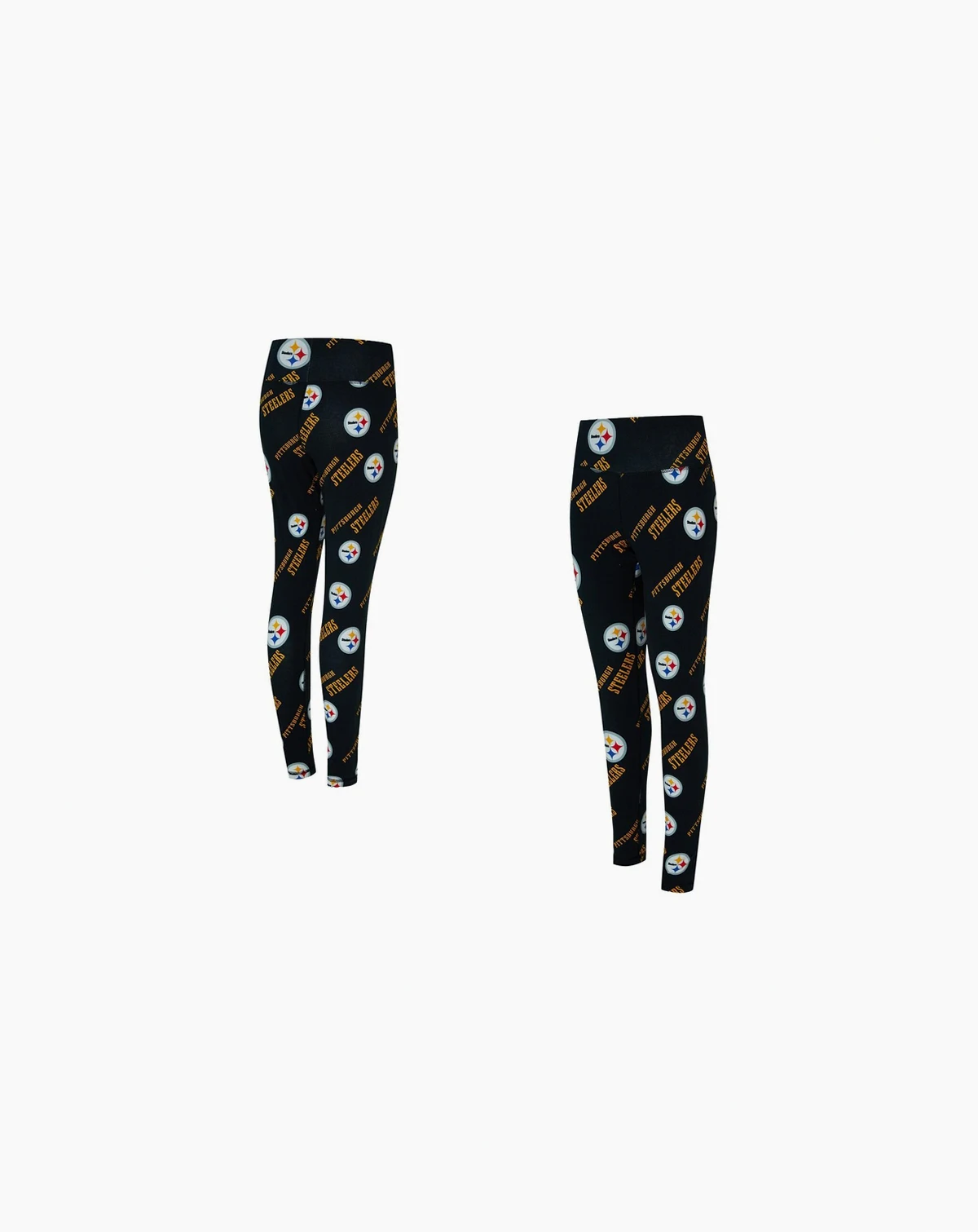 Women's Black Pittsburgh Steelers Mosaic Allover Print Leggings