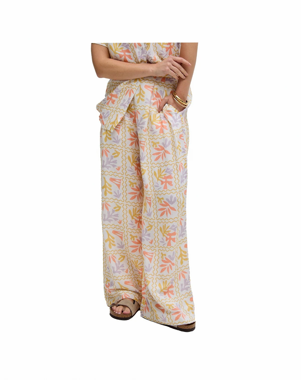 Women's Matisse Wide Leg Patchwork Floral Print Trouser