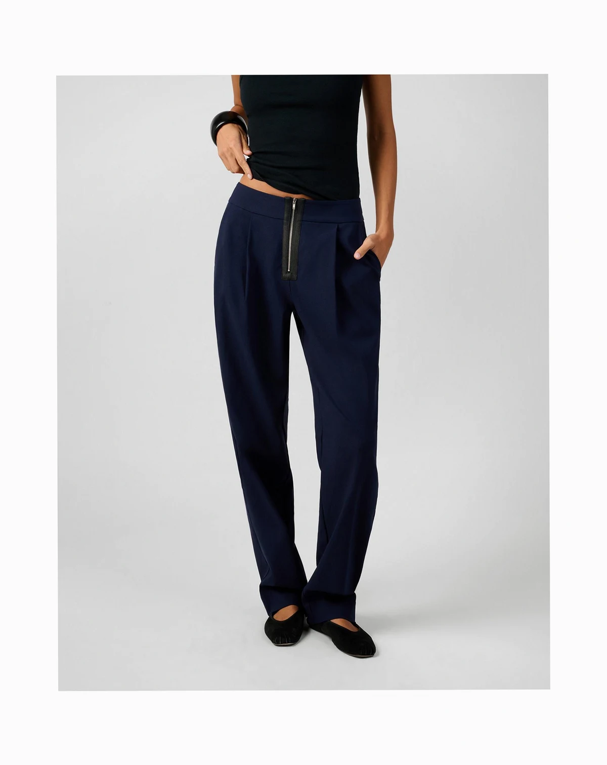 Zip Front Trouser