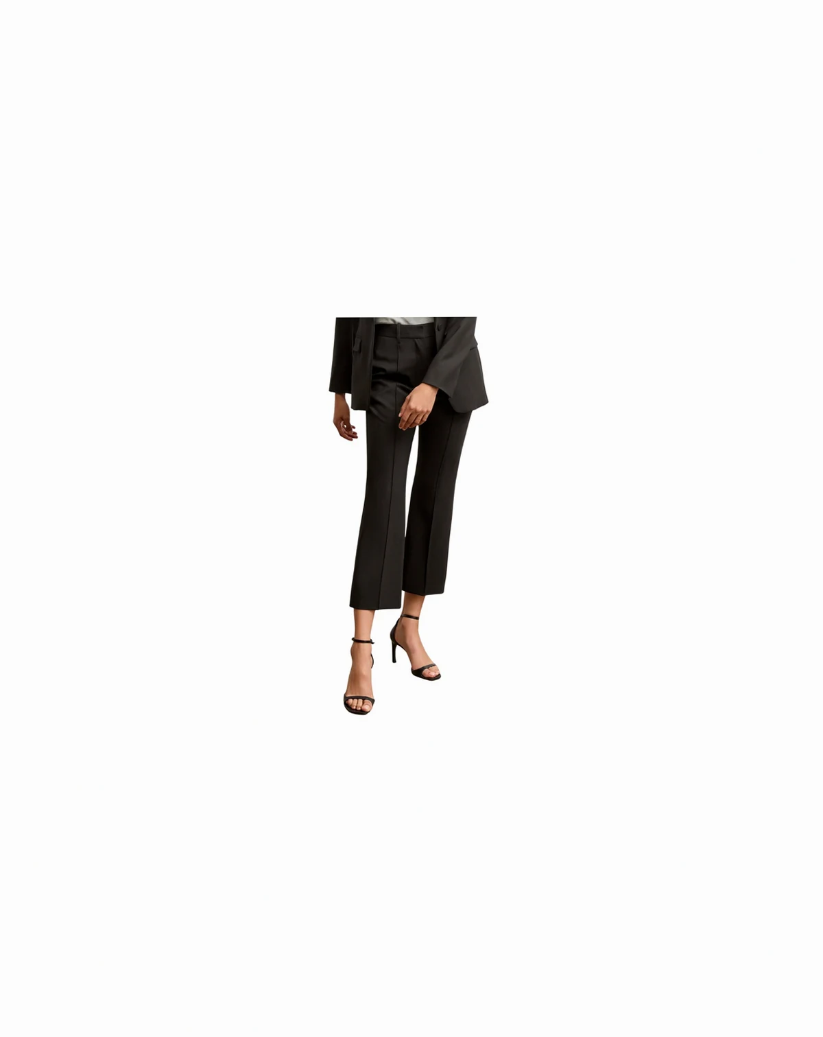 Tessa Kick Flare Trouser - Washable Wool Twill