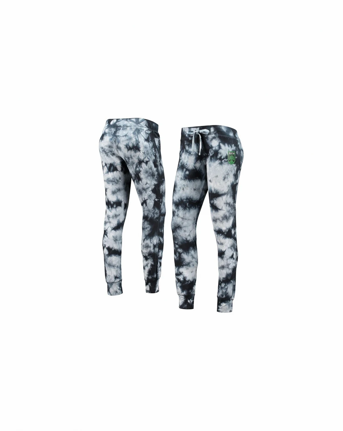 Women's by New Era Black Austin FC Tie-Dye Pants