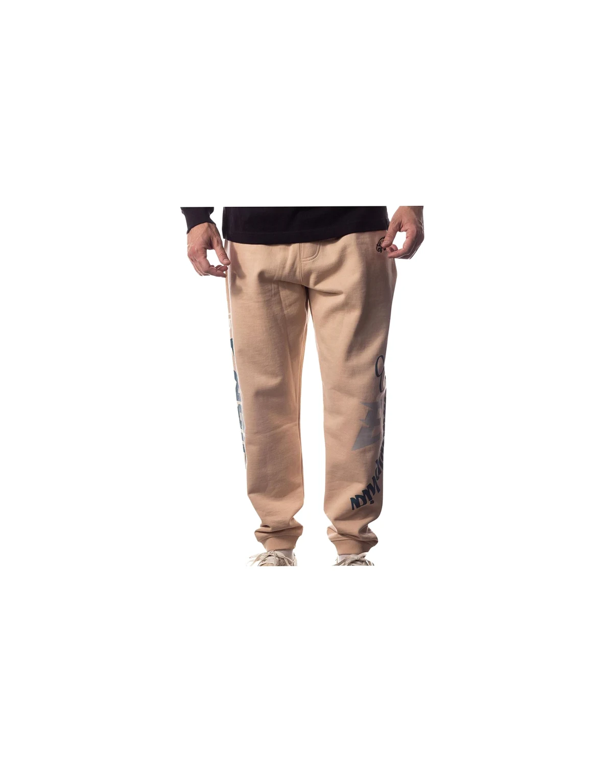 Men's and Women's Cream Philadelphia Eagles Heavy Block Graphic Jogger Pants