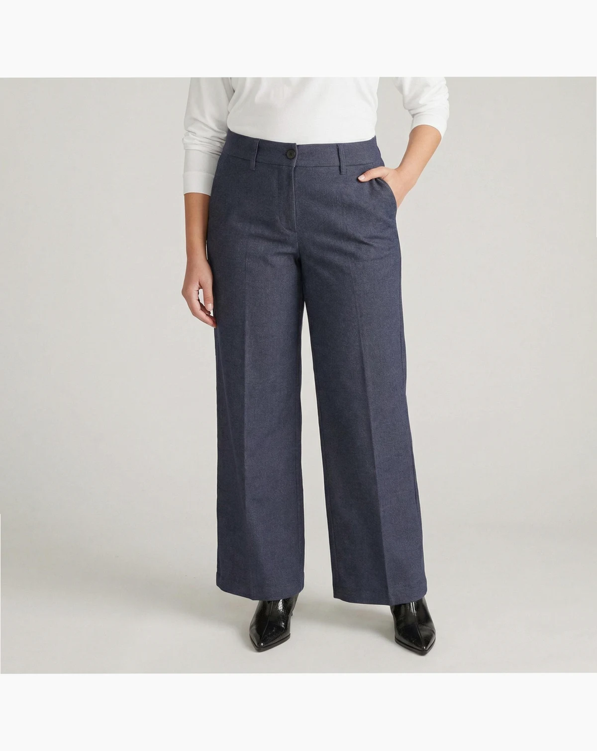Plus Size Nova Denim Look Pants