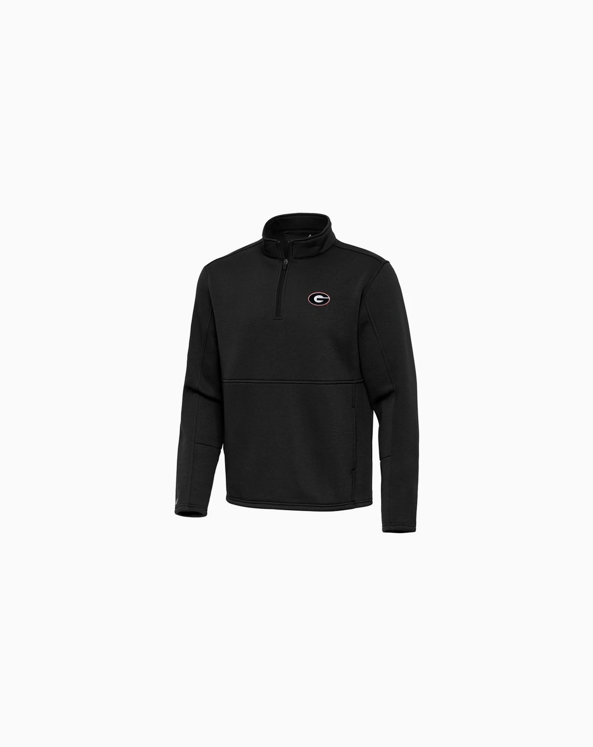 Men's Black Georgia Bulldogs Twist Quarter-Zip Pullover Jacket