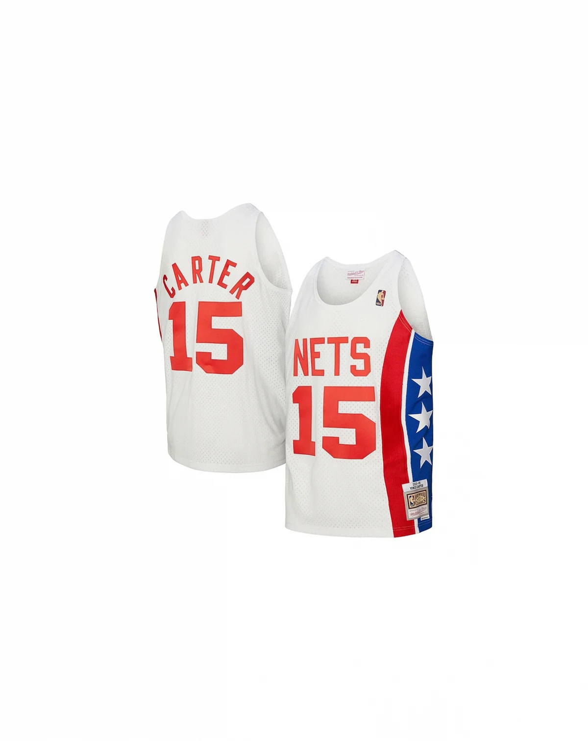 Men's Vince Carter White New Jersey Nets 2005/06 Hardwood Classics Swingman Jersey