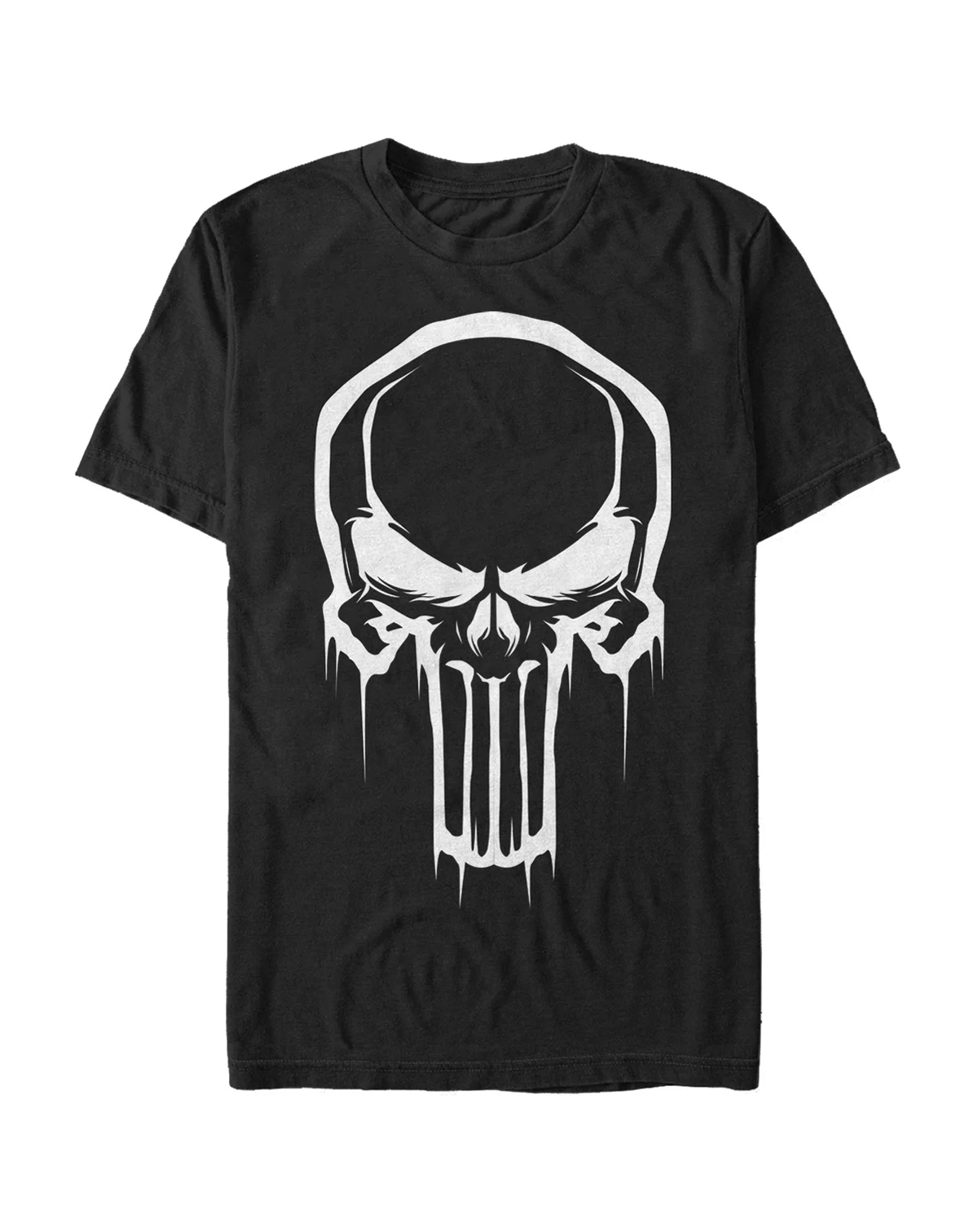 Marvel Men's Punisher Dripping Skull Logo Costume Short Sleeve T-Shirt