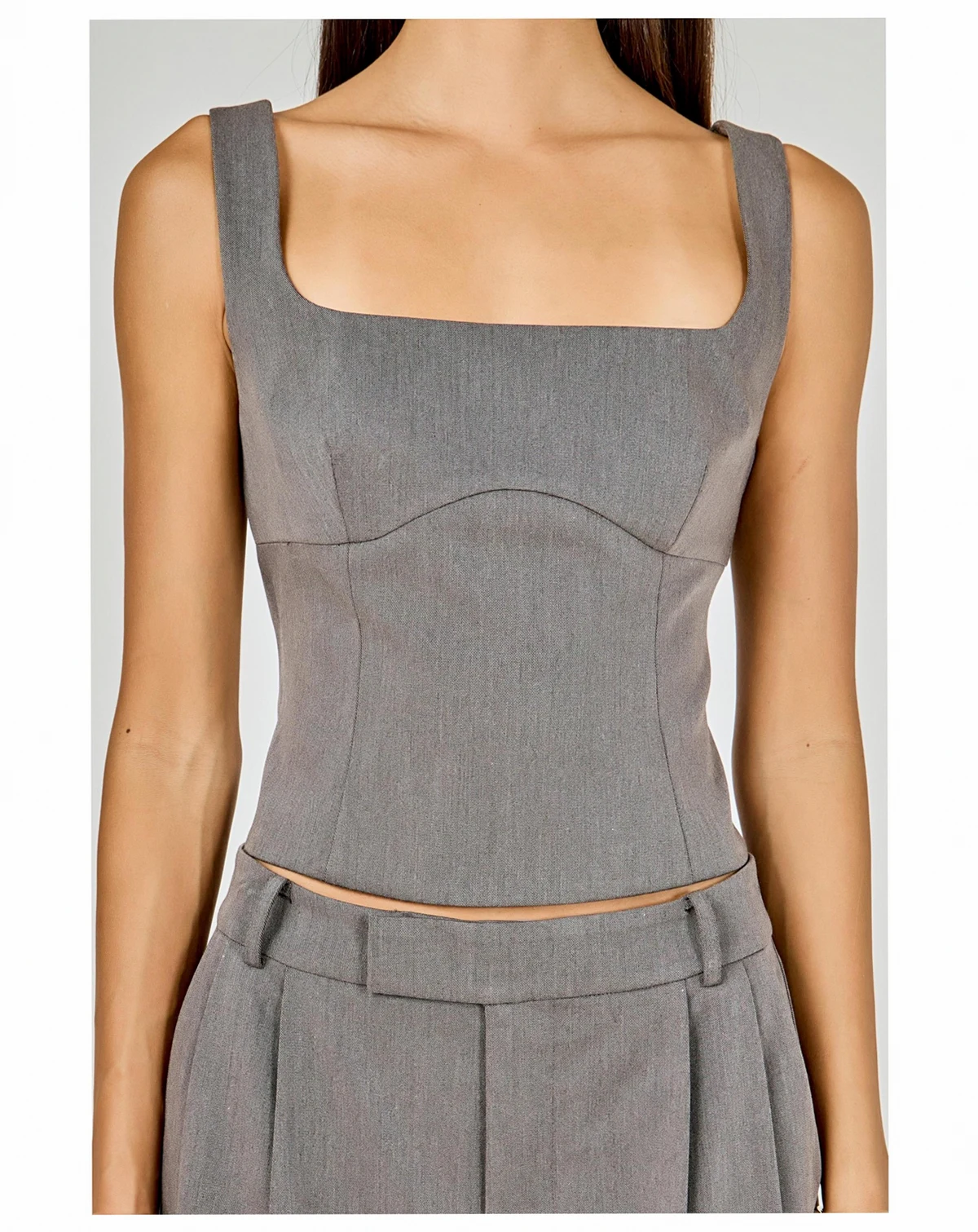 Women's Back Bow Sleeveless Fitted Top