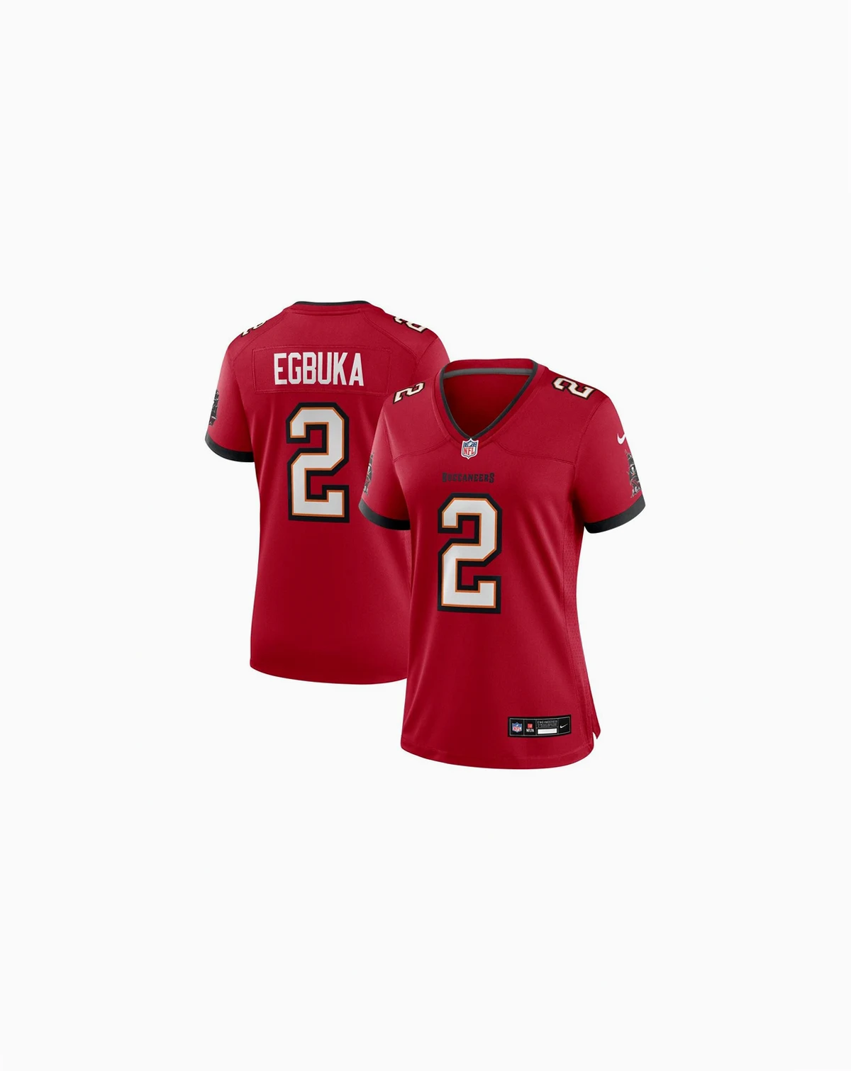Women's Emeka Egbuka Red Tampa Bay Buccaneers Team Game Jersey