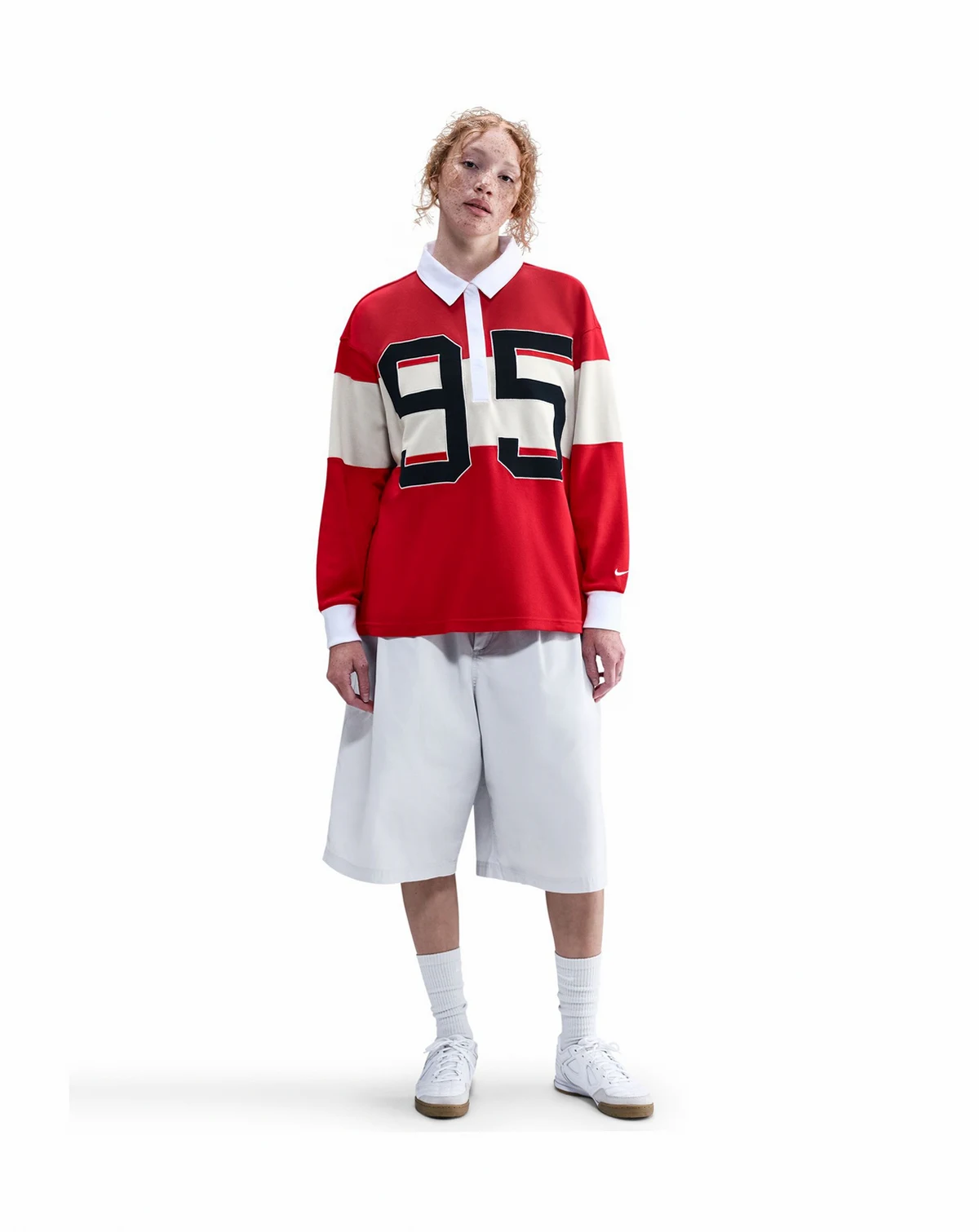 Women's Long-Sleeve Graphic Polo Top