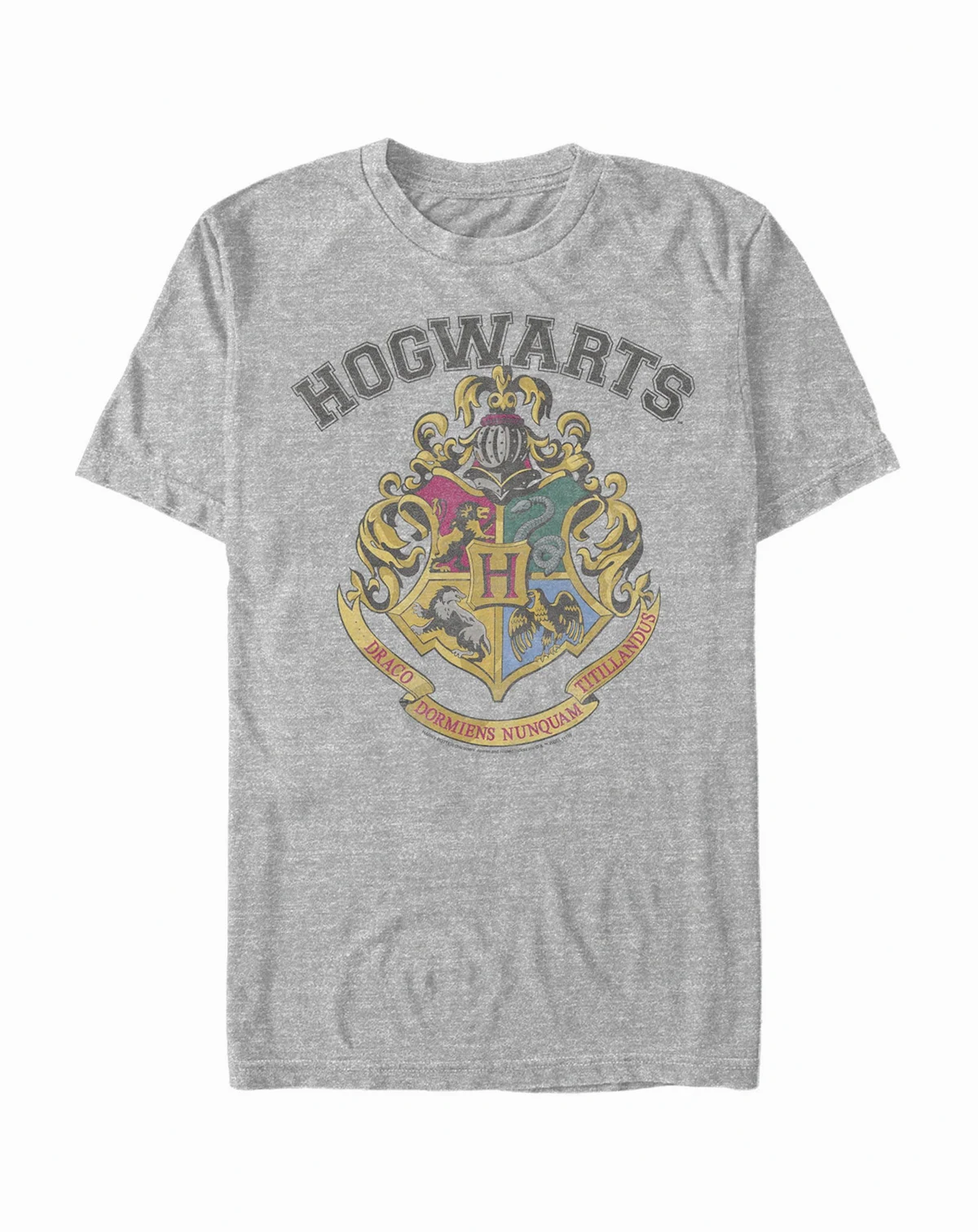 Men's Harry Potter Vintage-Like Logo Short Sleeve Crew T-shirt