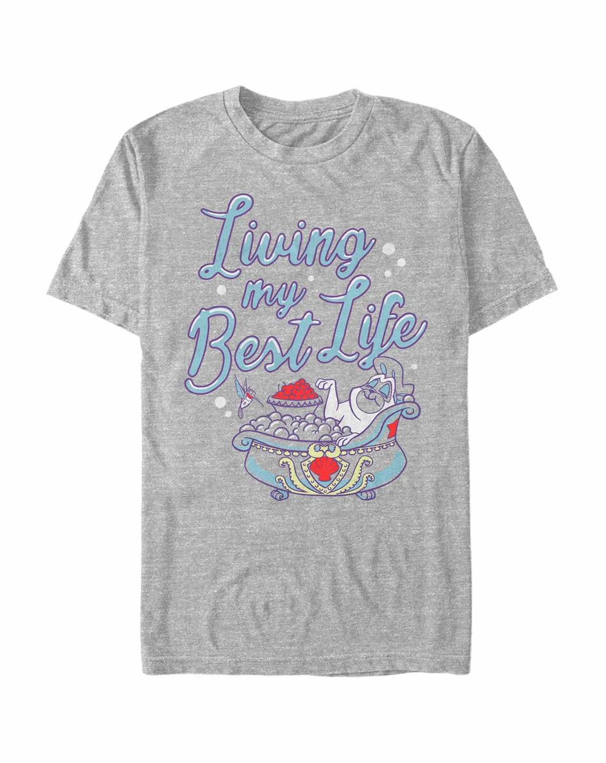 Disney Men's Pocahontas Percy Living My Best Life, Short Sleeve T-Shirt