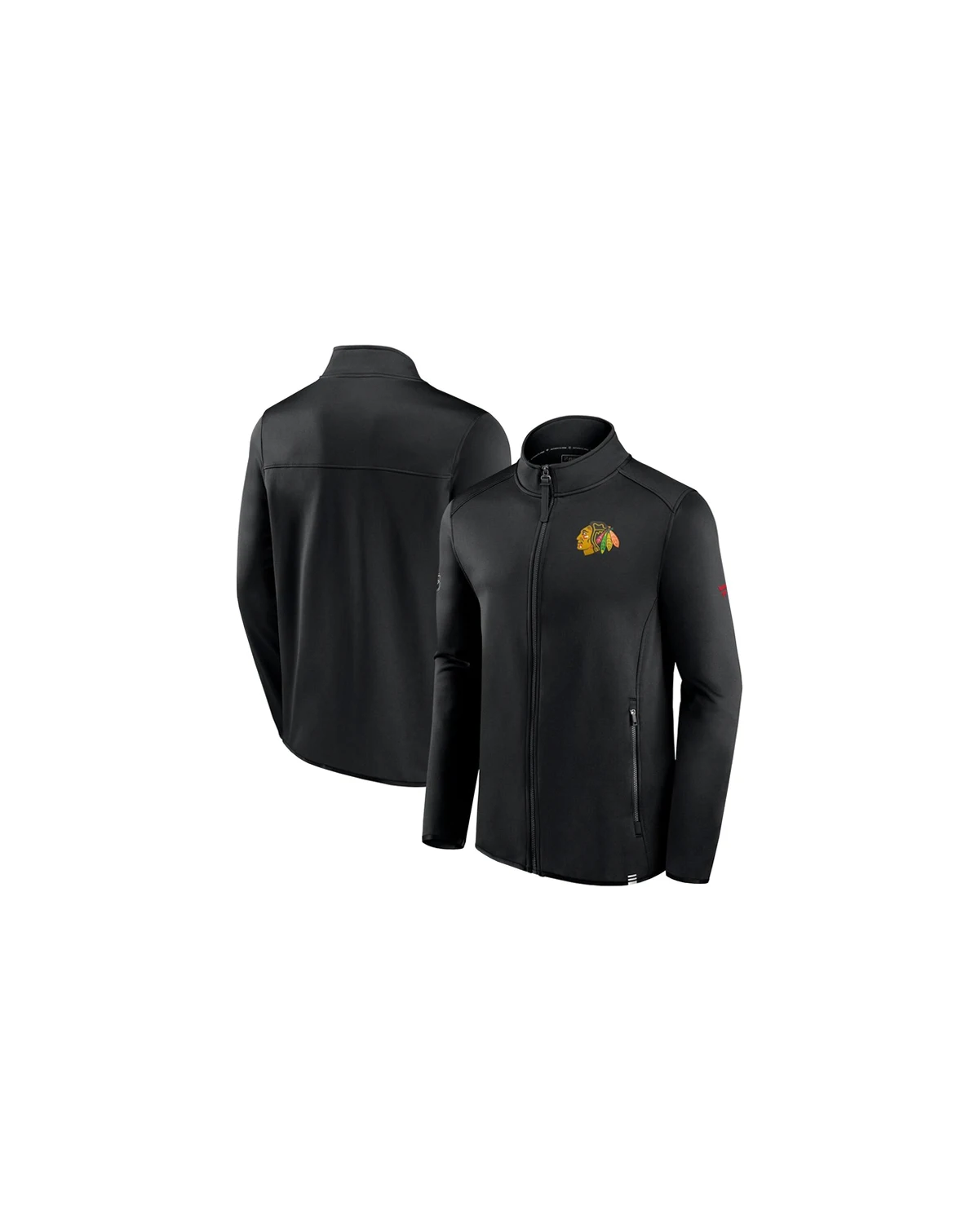 Men's Black Chicago Blackhawks Authentic Pro Full-Zip Jacket