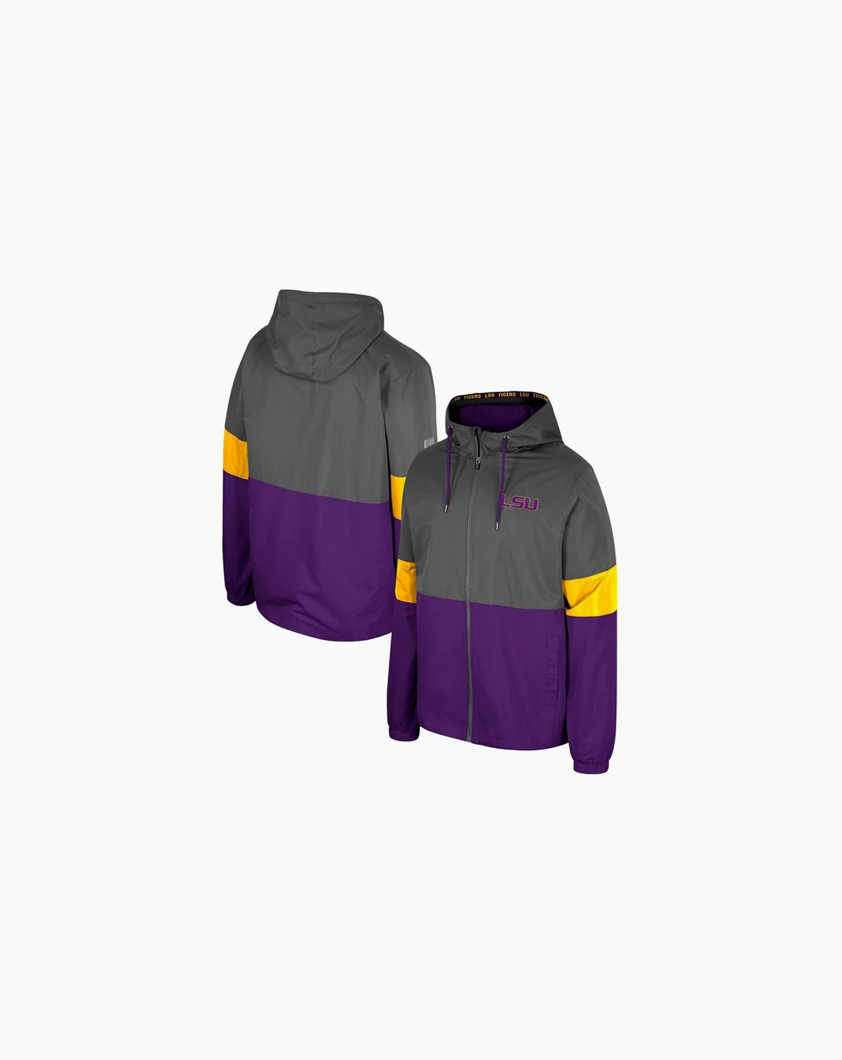 Men's Charcoal LSU Tigers Miles Full-Zip Jacket