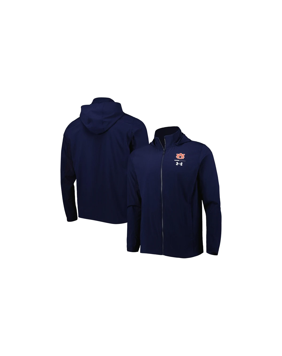 Men's Navy Auburn Tigers Swoven Performance Full-Zip Jacket