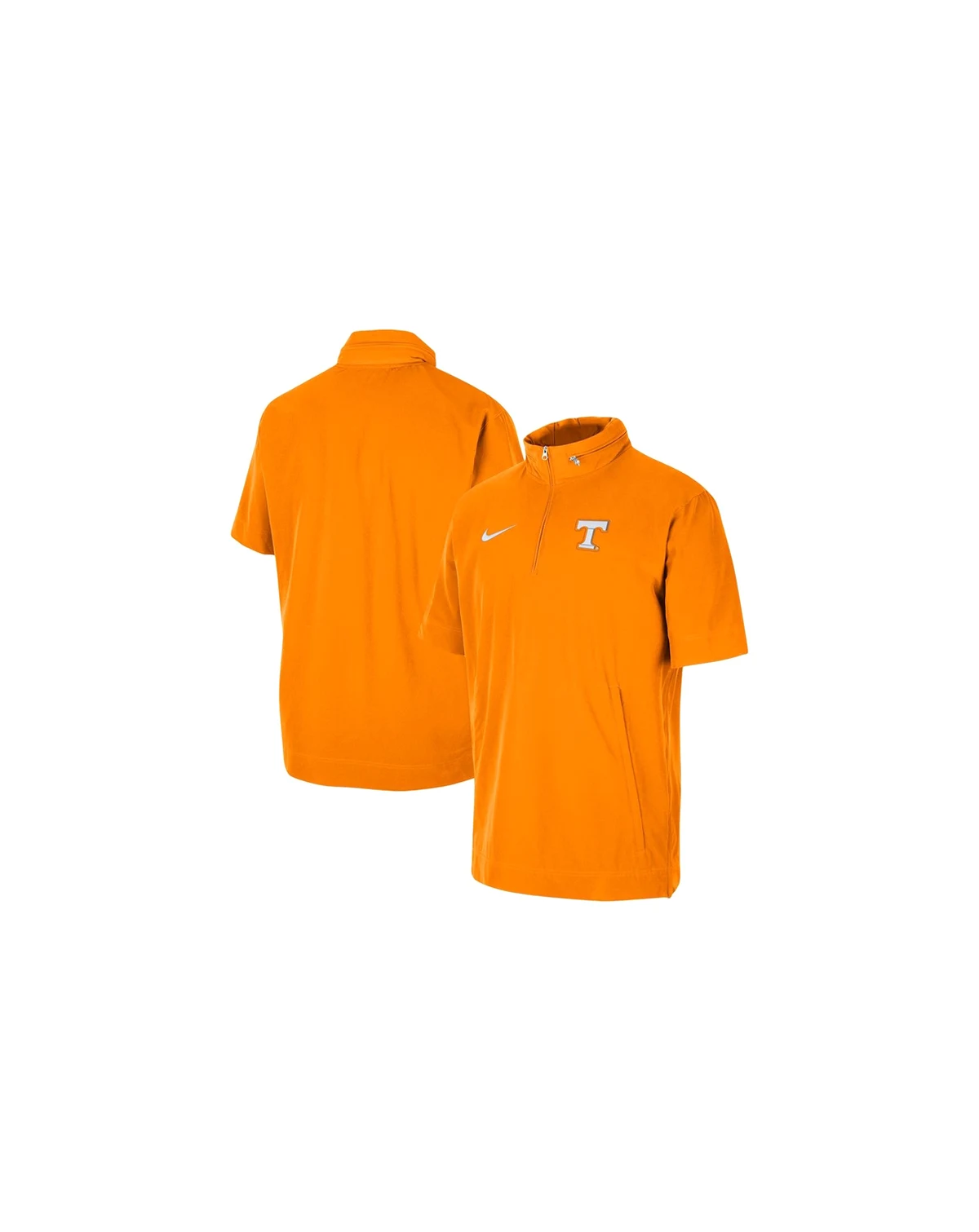 Men's Tennessee Orange Tennessee Volunteers Coaches Half-Zip Short Sleeve Jacket