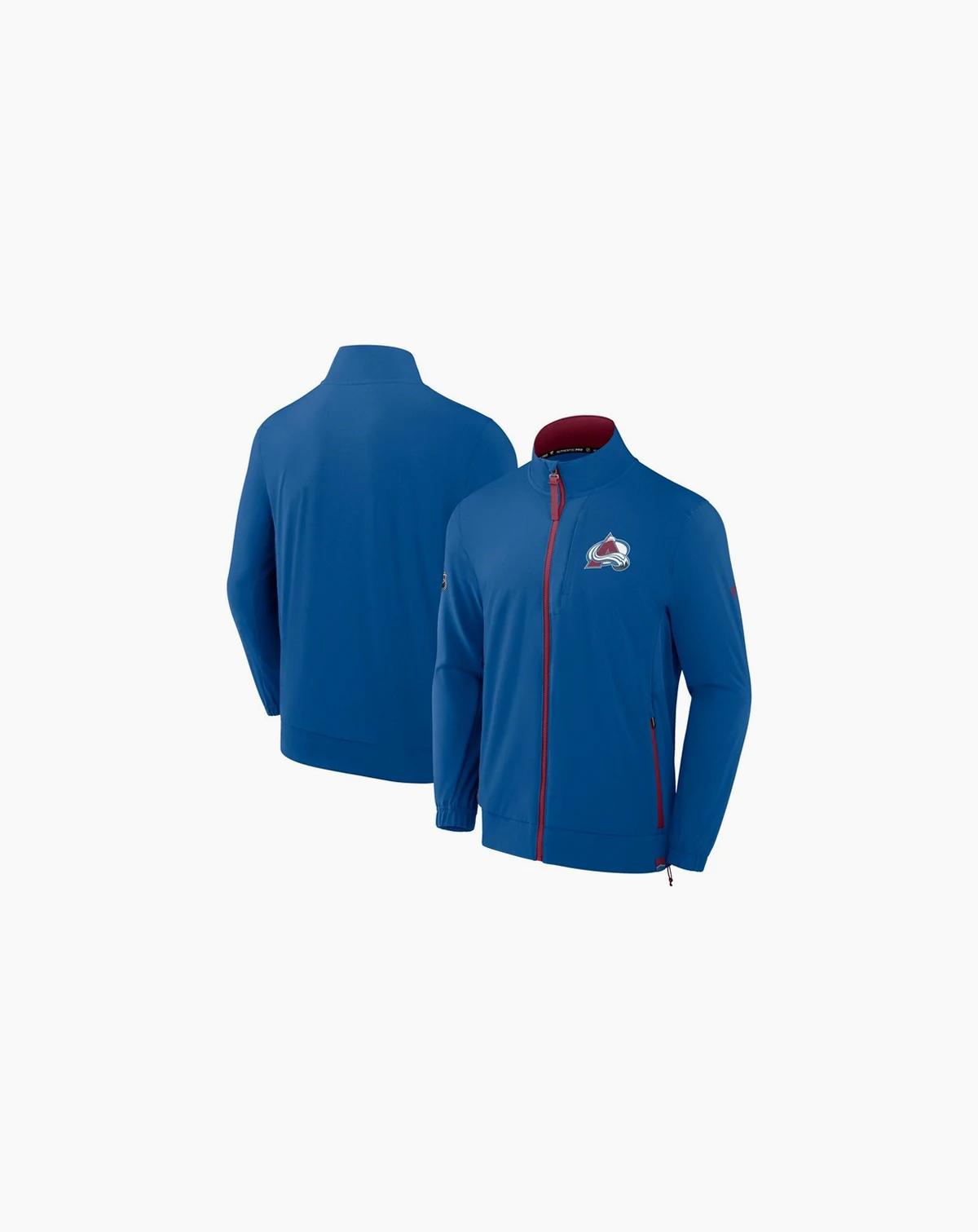 Men's Blue Colorado Avalanche Authentic Pro Rink Coaches Full-Zip Jacket