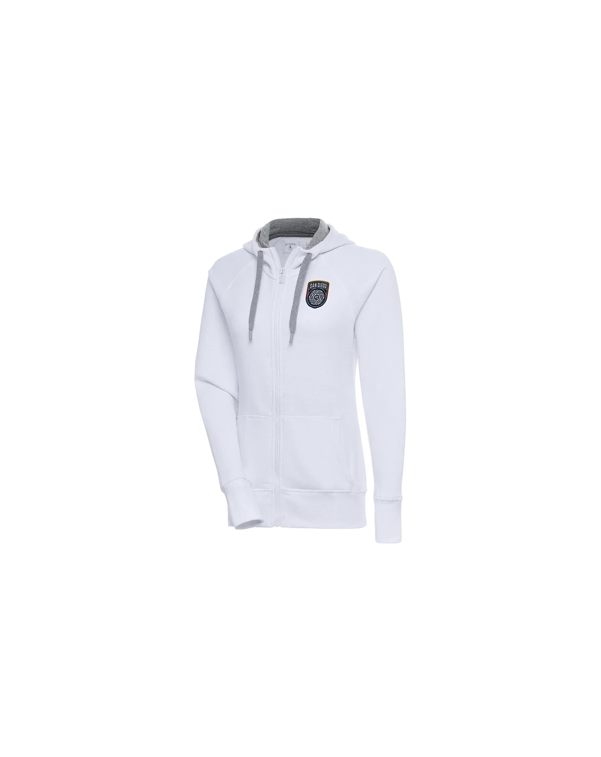 Women's White San Diego FC Victory Full-Zip Hoodie Jacket
