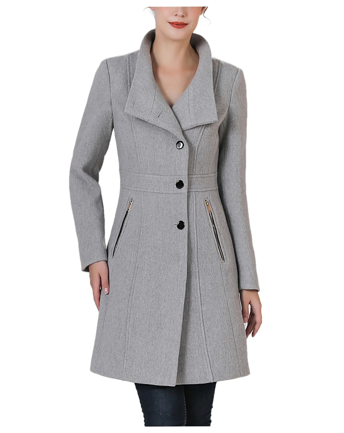 Women's Abbie Boucle Wool Walking Coat