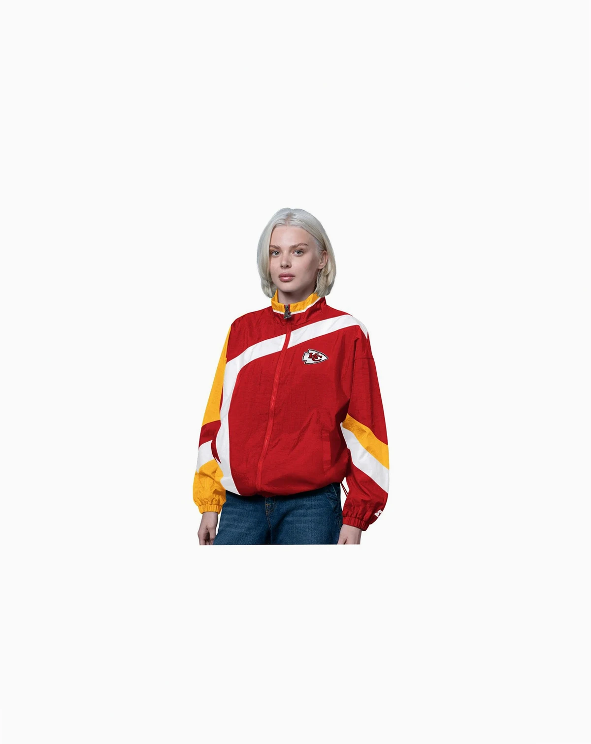 Women's Red/Gold Kansas City Chiefs 1st Quarter Full-Zip Windbreaker