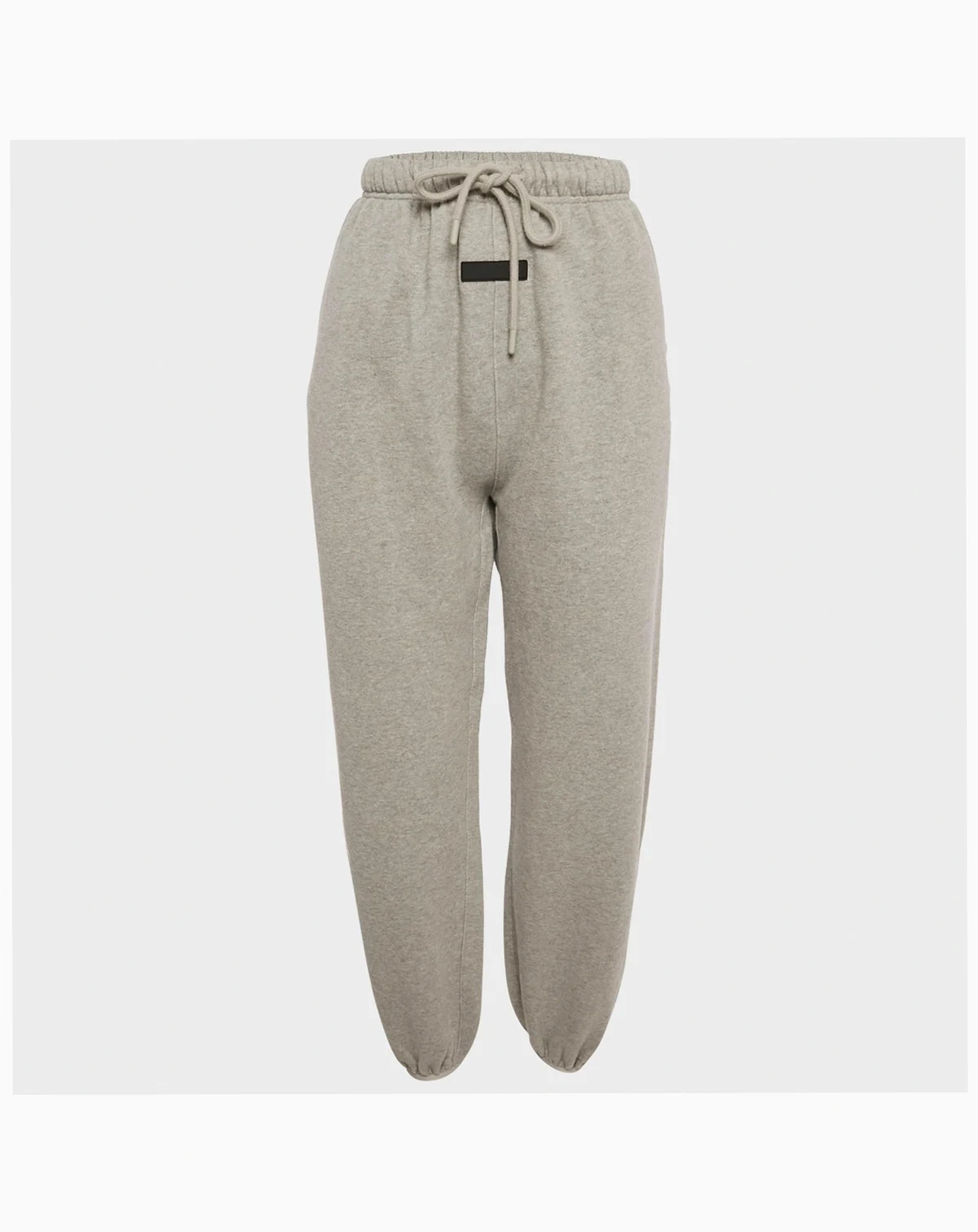 Women's Grey Cotton Knit Fleece Lined Sweatpants