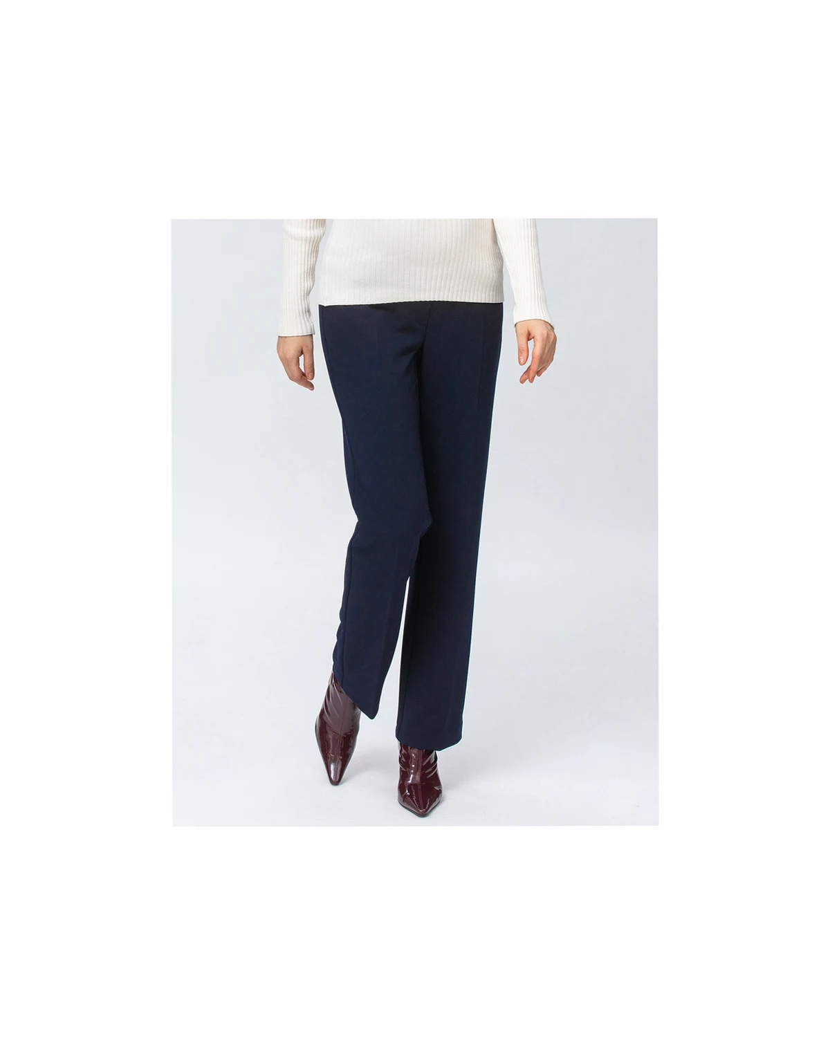 Maternity Straight-textured super stretch Noah Pants