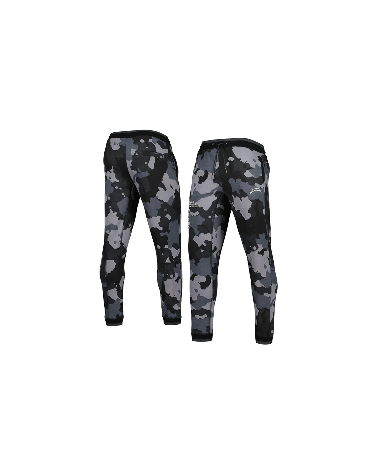 Men's and Women's Black Los Angeles Chargers Camo Jogger Pants