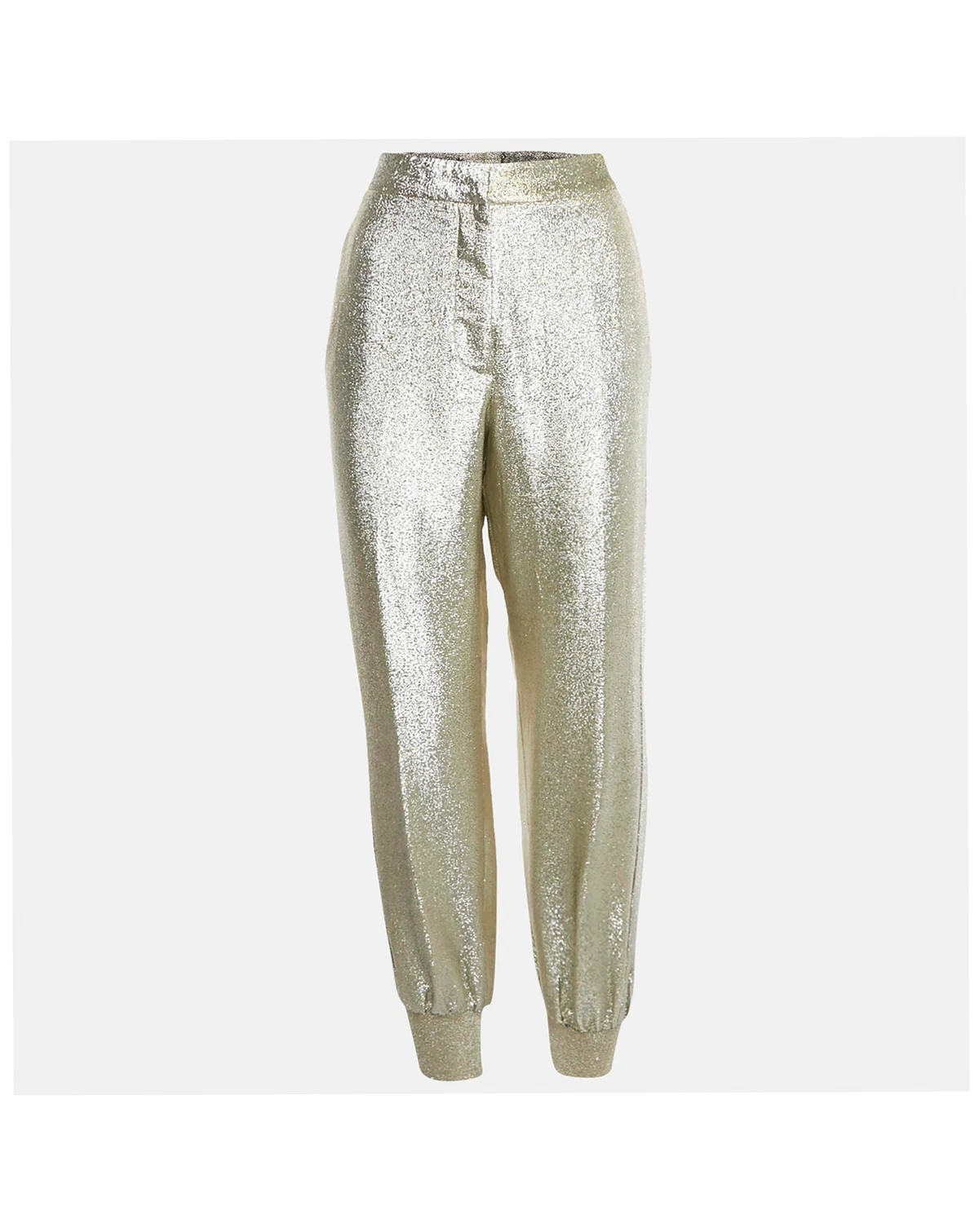 Women's Metallic Lurex Jogger Trousers