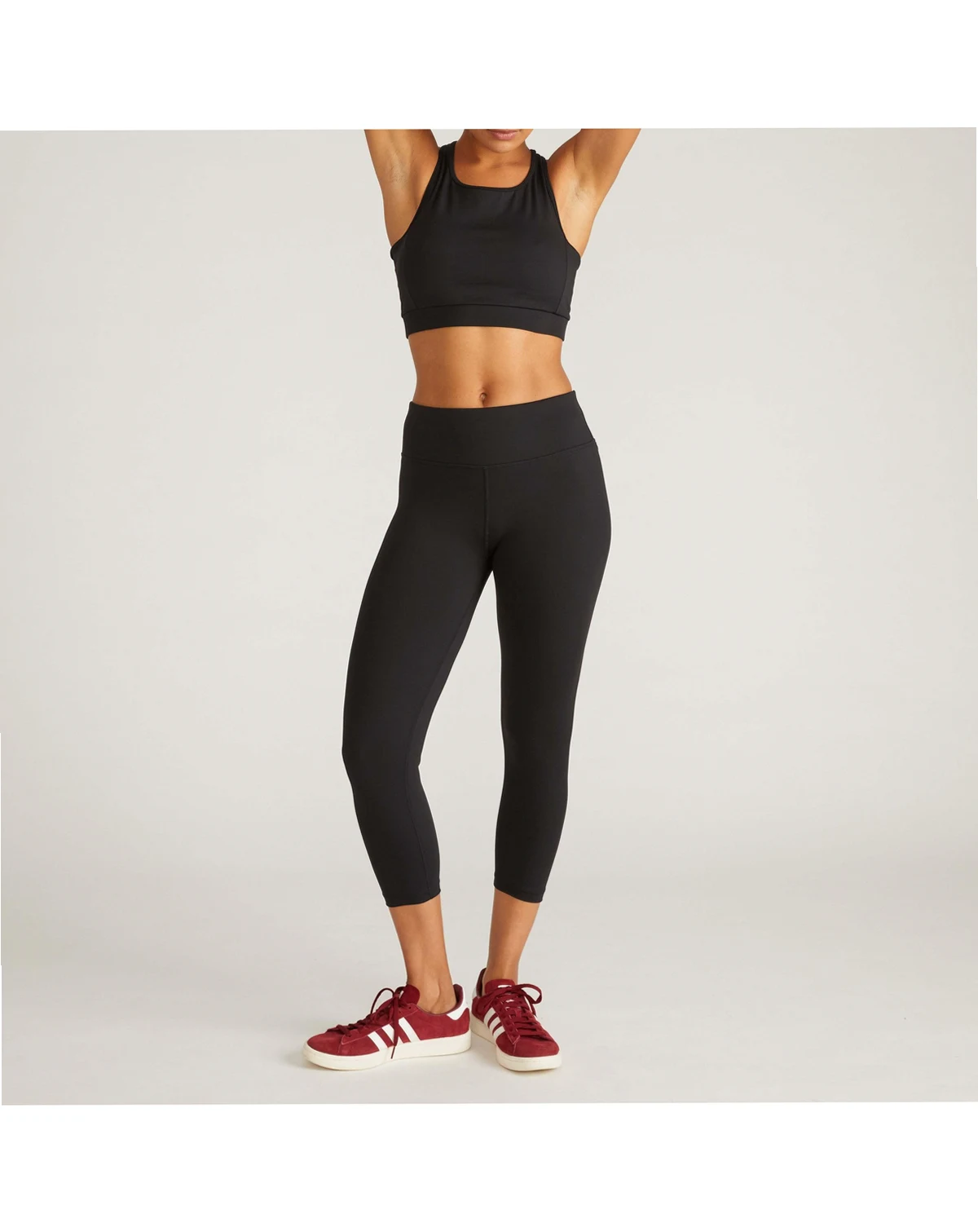 Womens Plus Next-to-Naked Cropped Legging