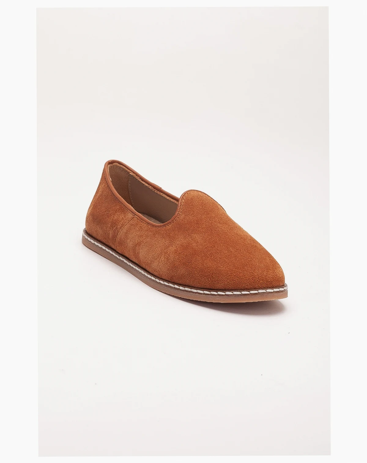 Istanbul Suede Leather Slip On Flats (Women)
