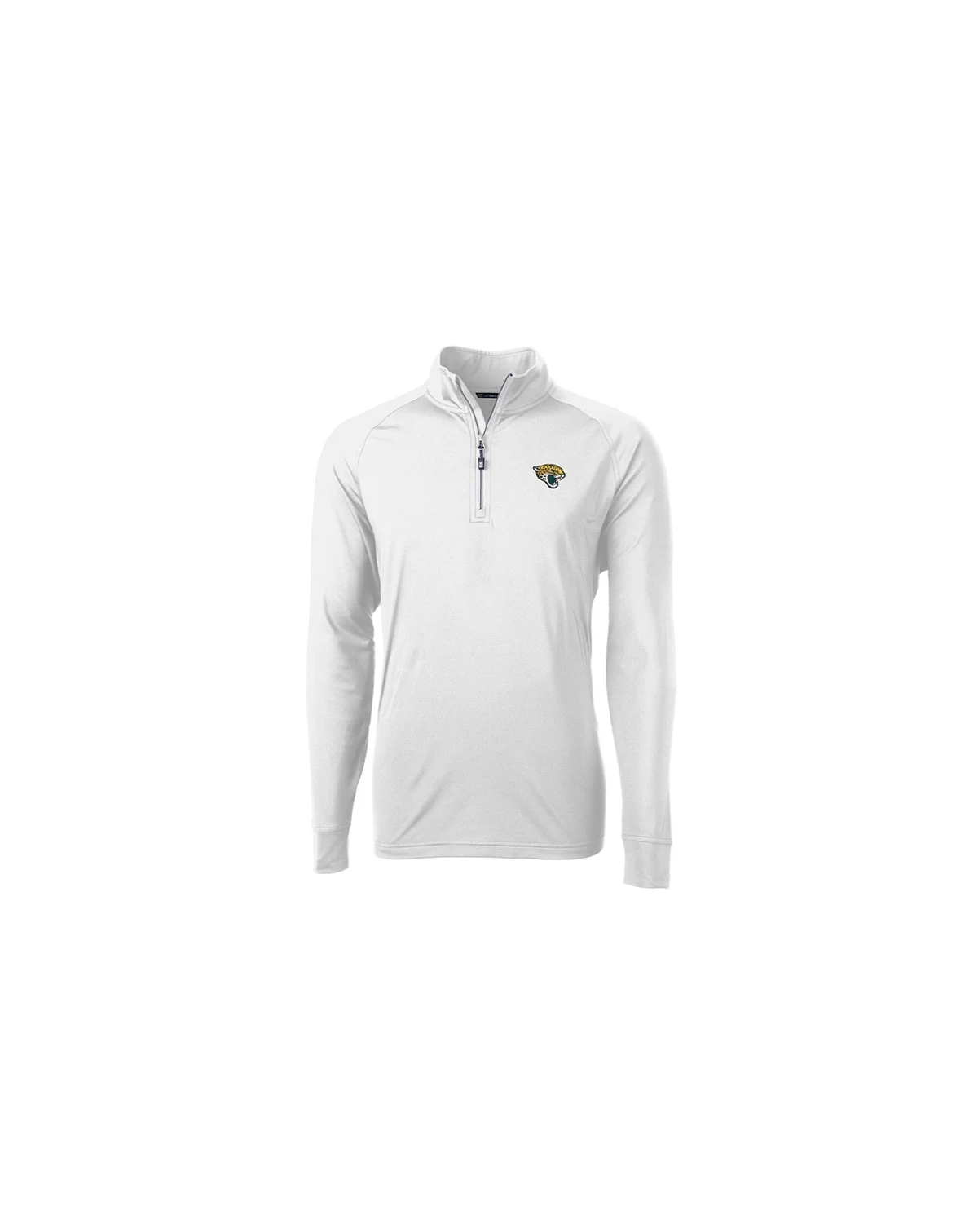 Men's White Jacksonville Jaguars Adapt Eco Knit Quarter-Zip Pullover Jacket