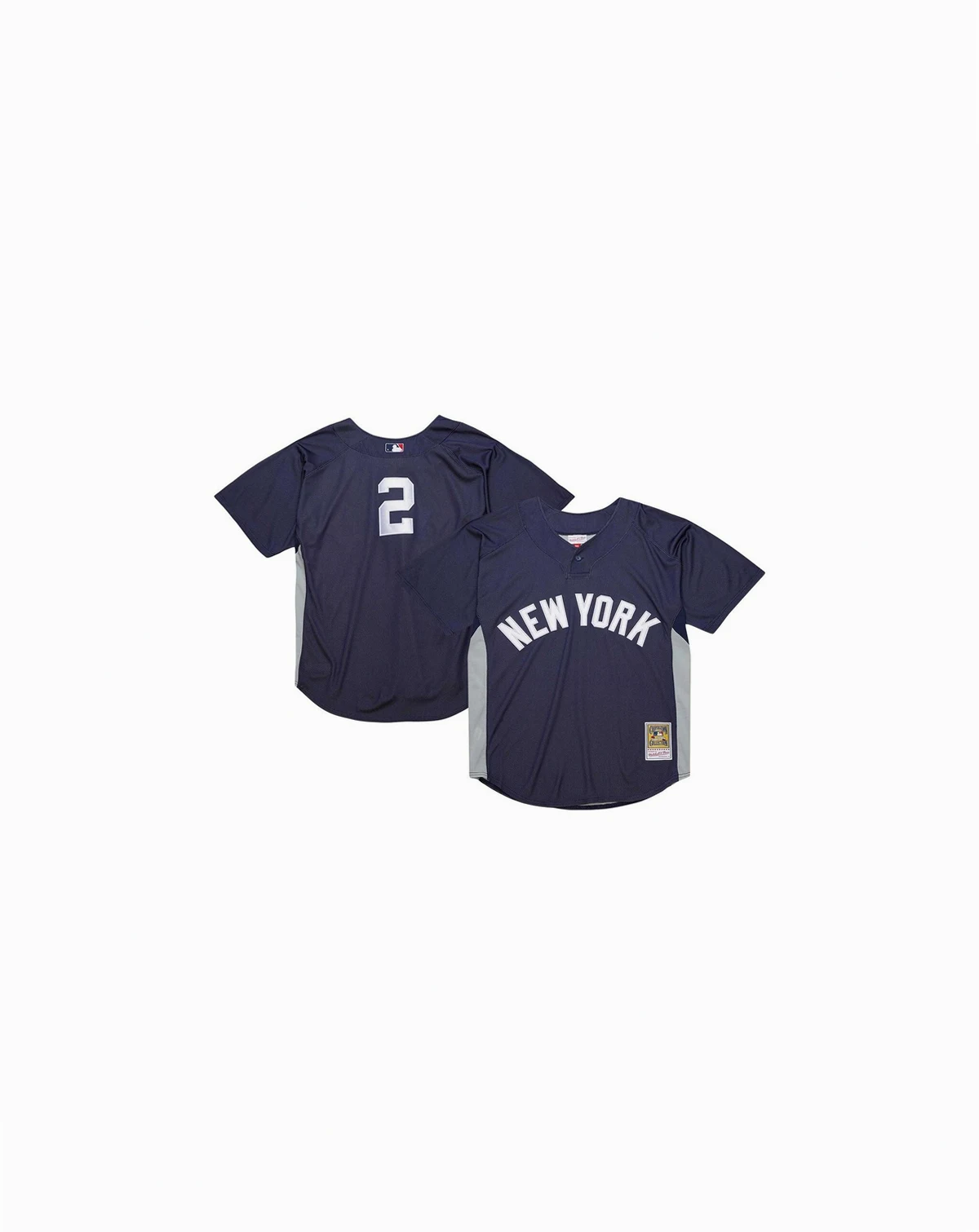 Men's Derek Jeter Navy New York Yankees Cooperstown Collection Batting Practice Jersey