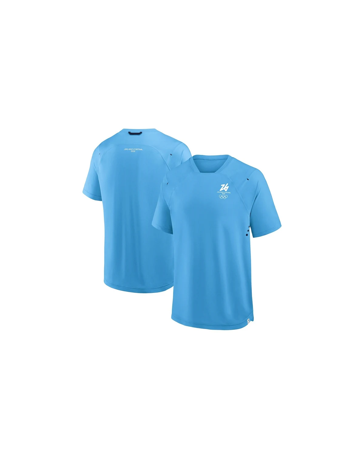 Men's Blue Milano Cortina 2026 Winter Olympics Tech Raglan T-Shirt