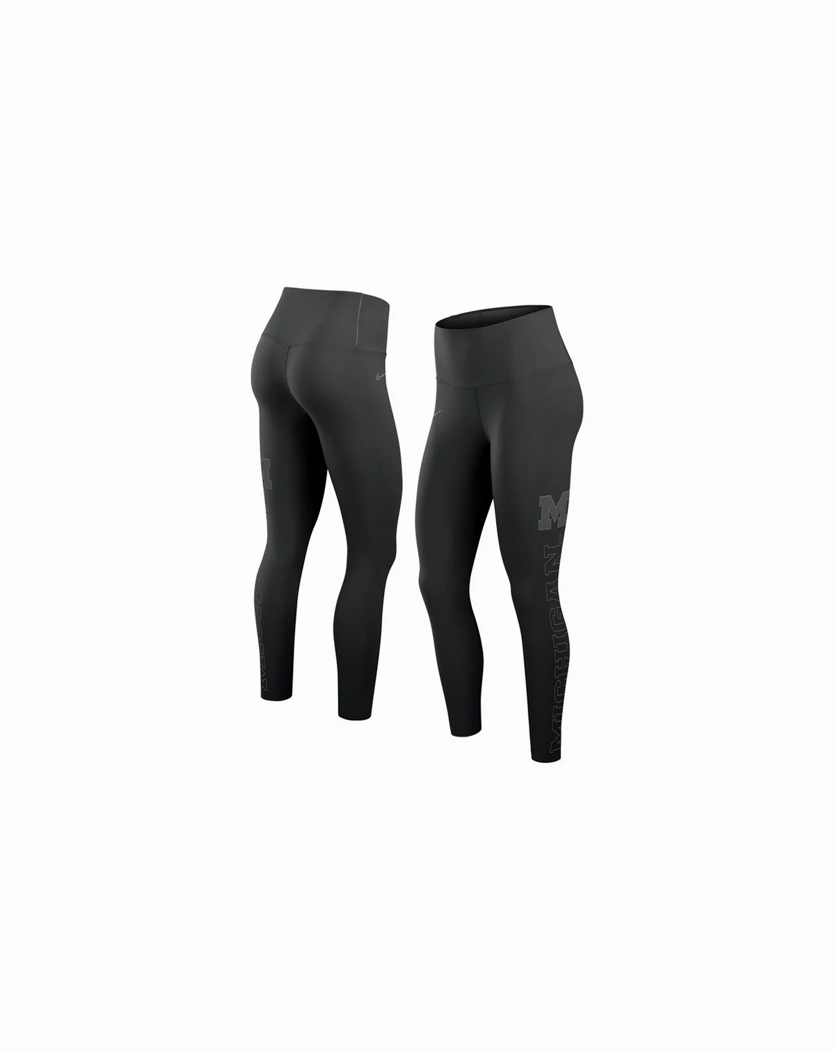Women's Black Michigan Wolverines Zenvy Performance Leggings