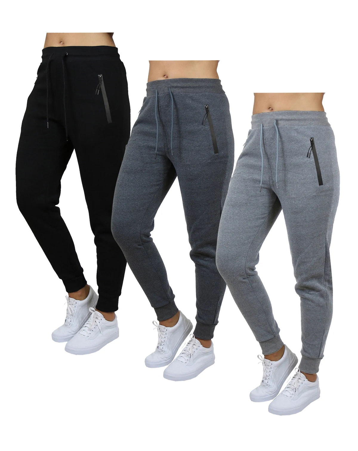 Women's Pro Star Loose Fit Fleece Lined Jogger Sweatpants 3-Pack