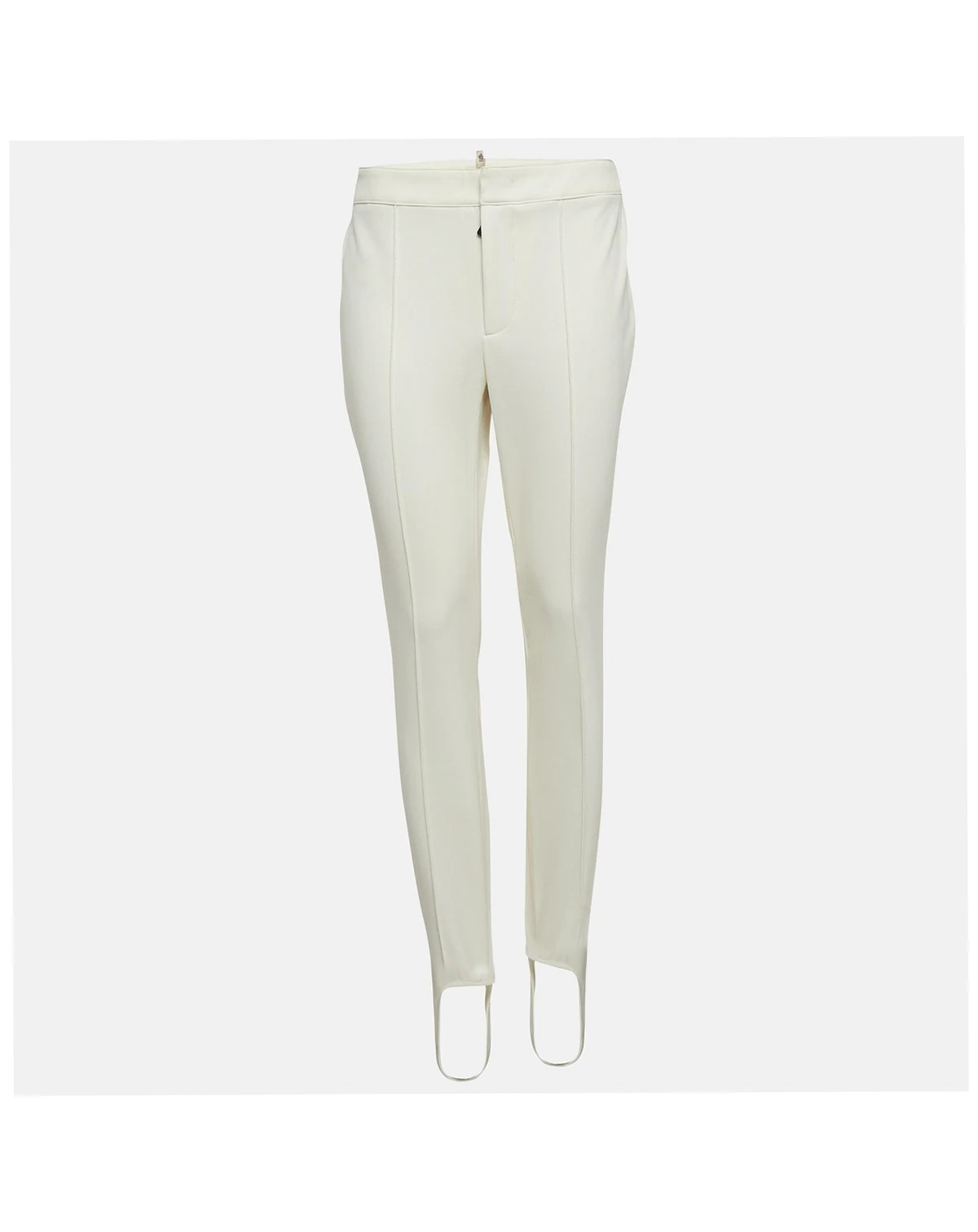 Women's Grenoble White Technical Jersey Stirrup Ski Pants